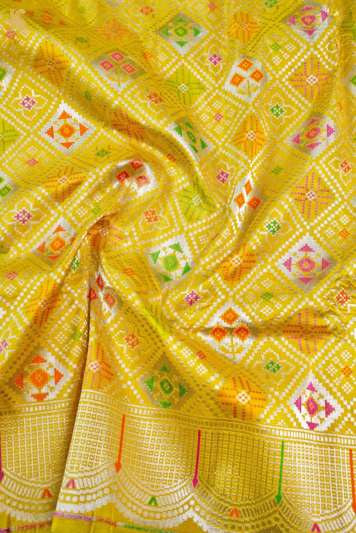 Handwoven Banarasi Katan Silk Patola Saree