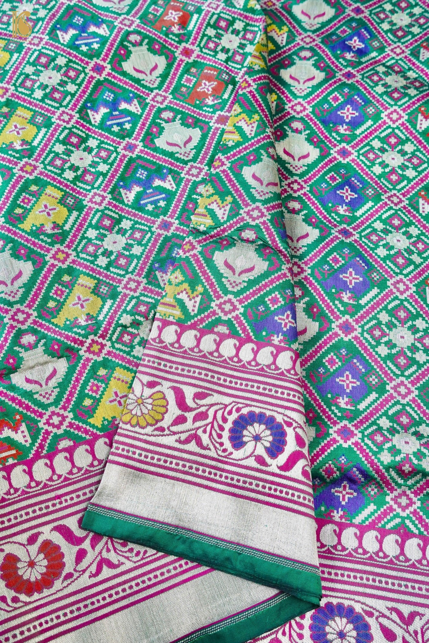 Handwoven Banarasi Katan Silk Patola Saree