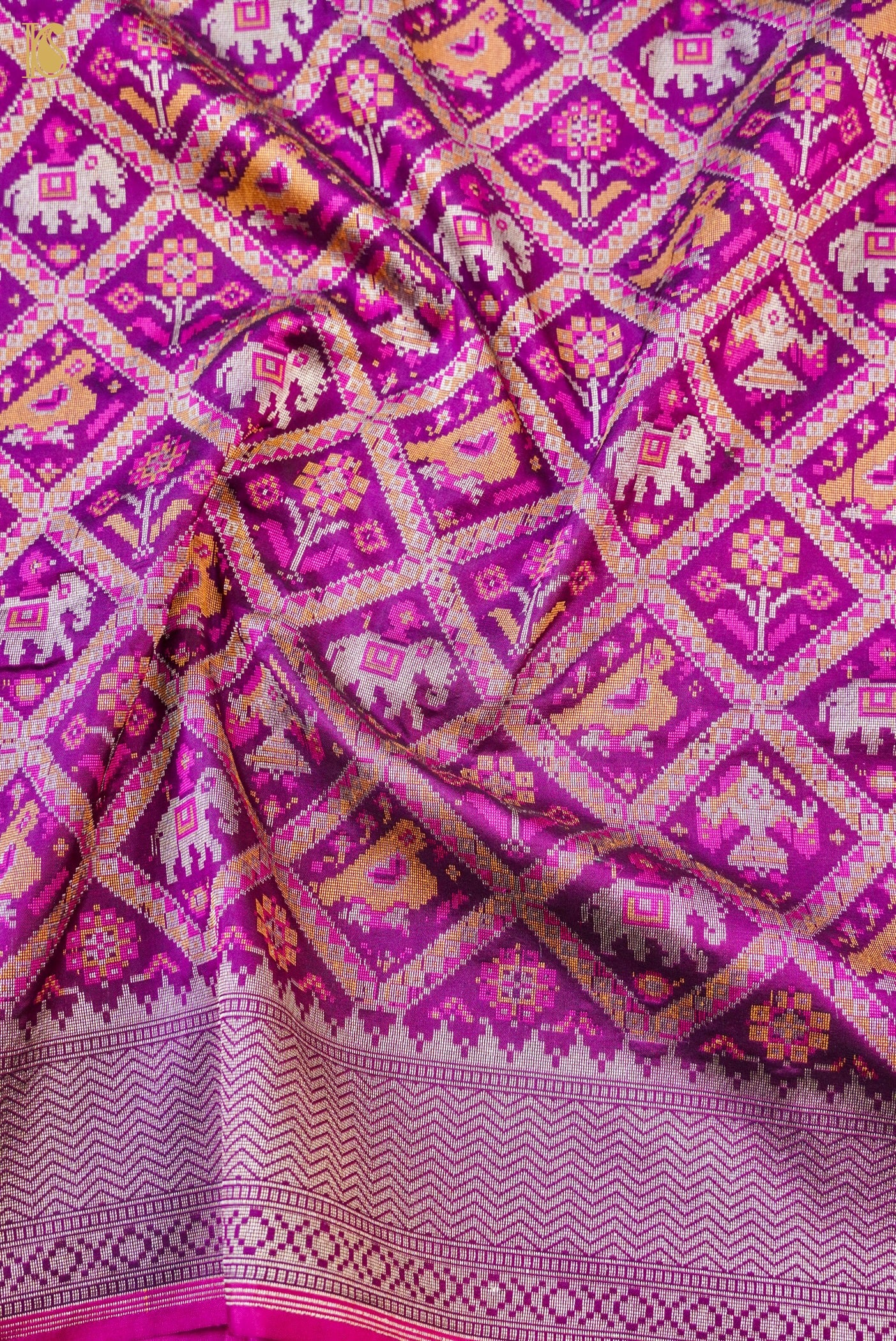 Handwoven Banarasi Katan Silk Patola Saree