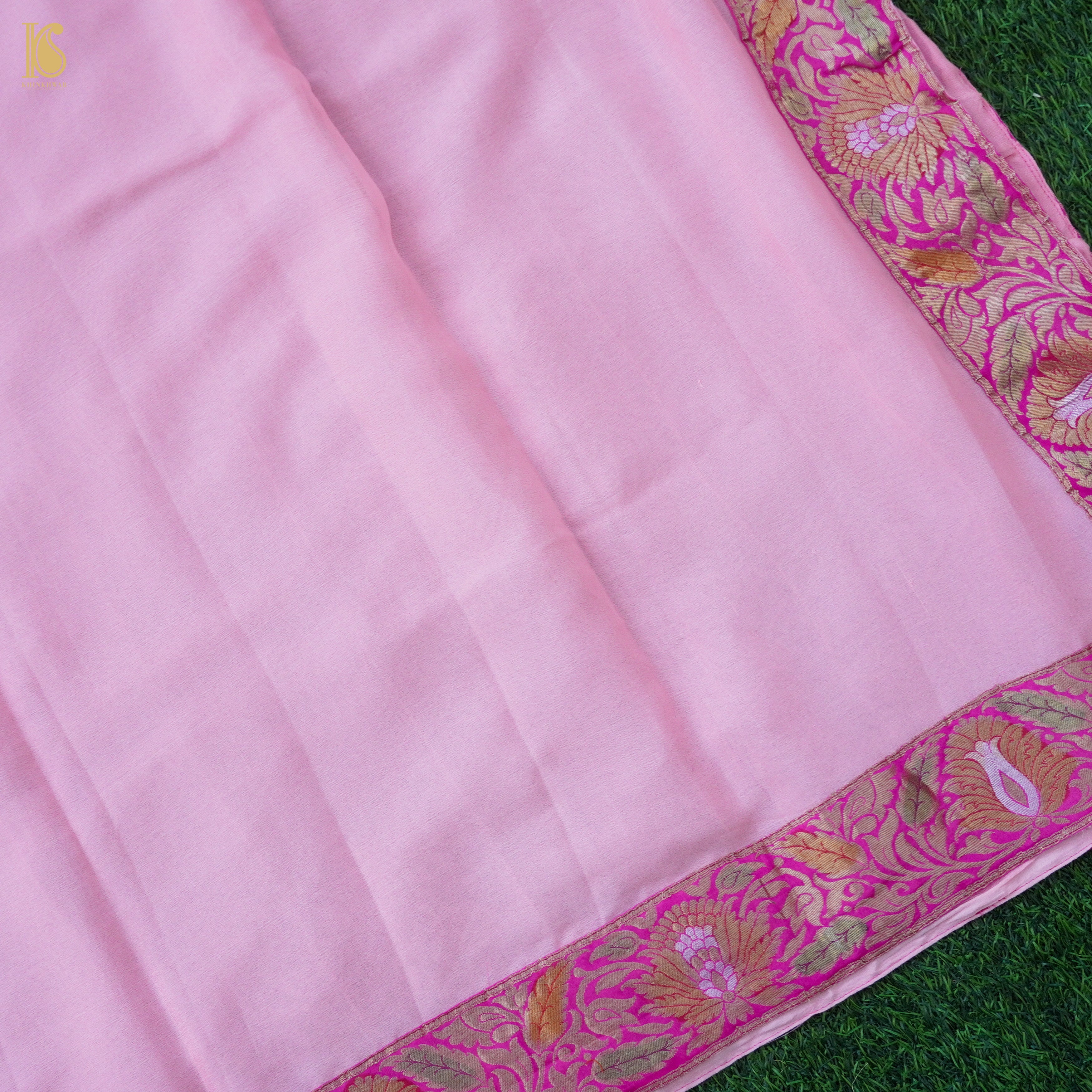 Georgette Kalidar Banarasi Lehenga