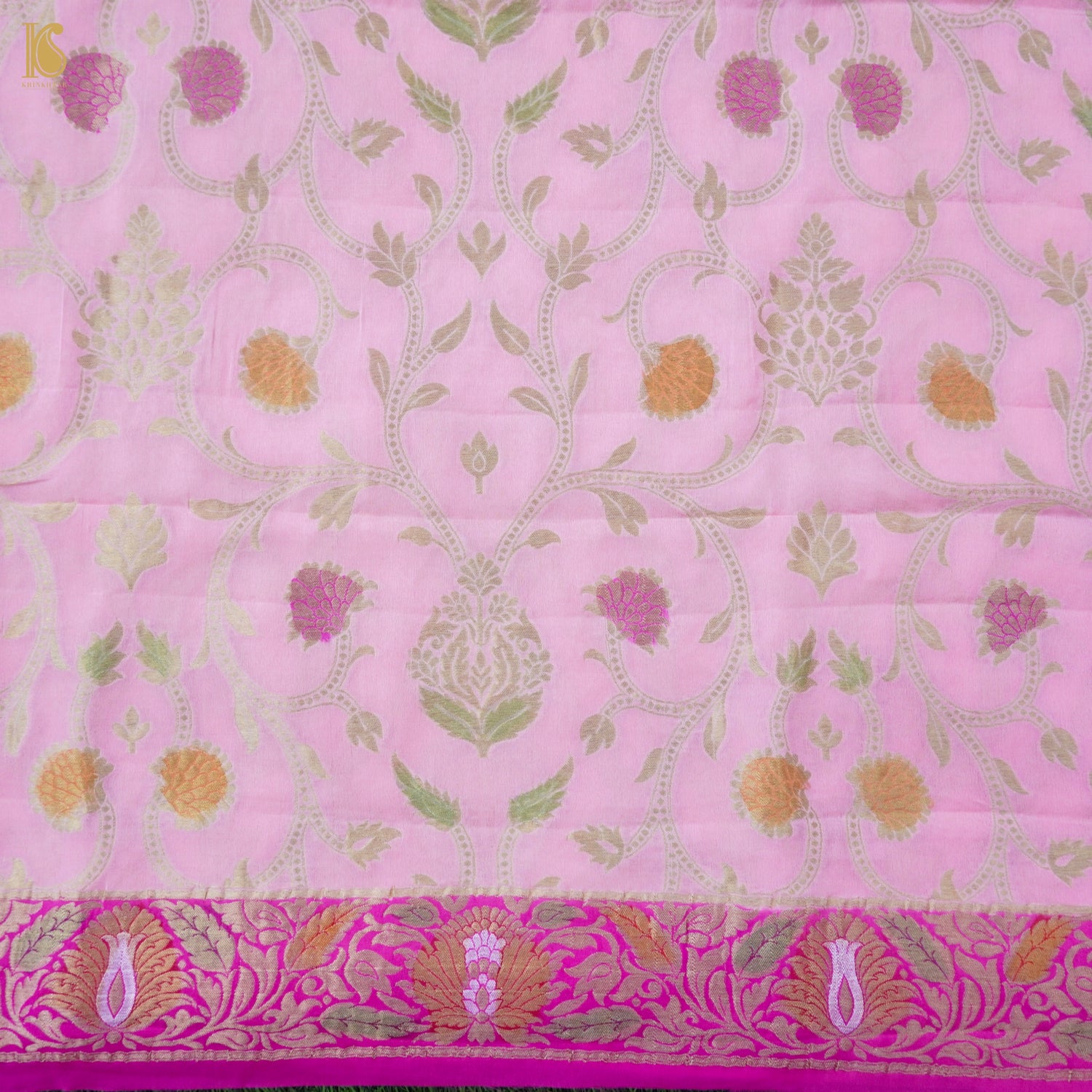 Georgette Kalidar Banarasi Lehenga
