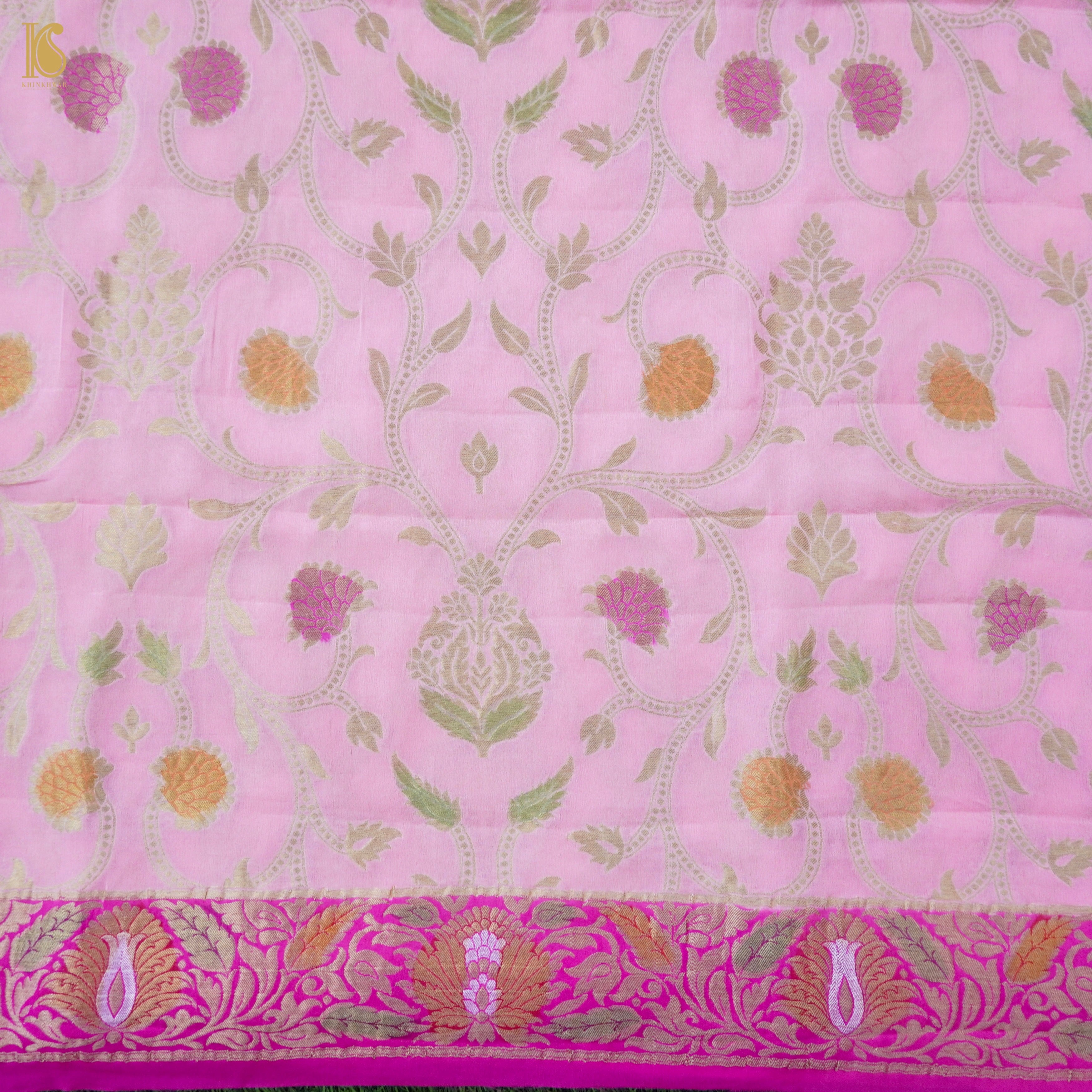 Georgette Kalidar Banarasi Lehenga