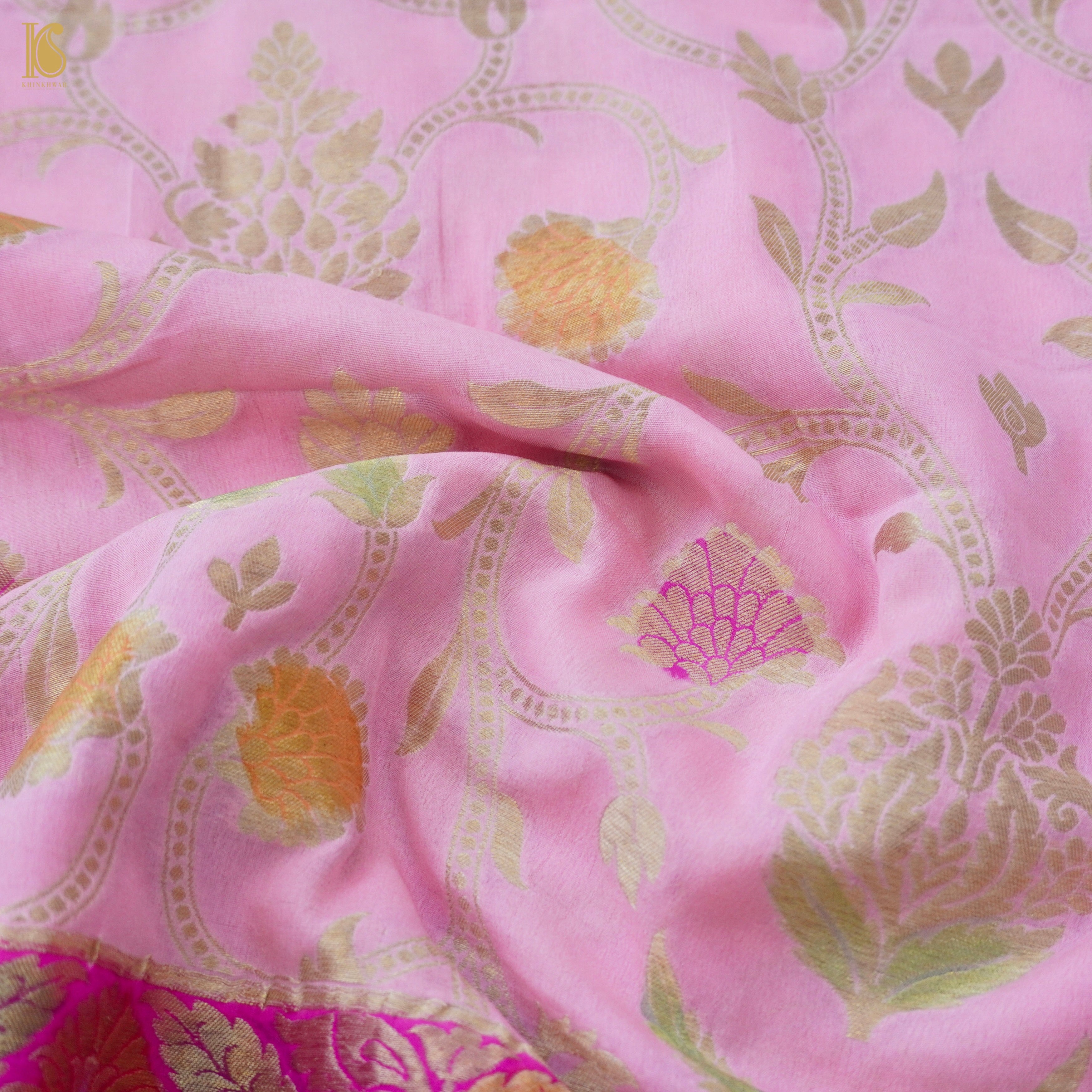Georgette Kalidar Banarasi Lehenga