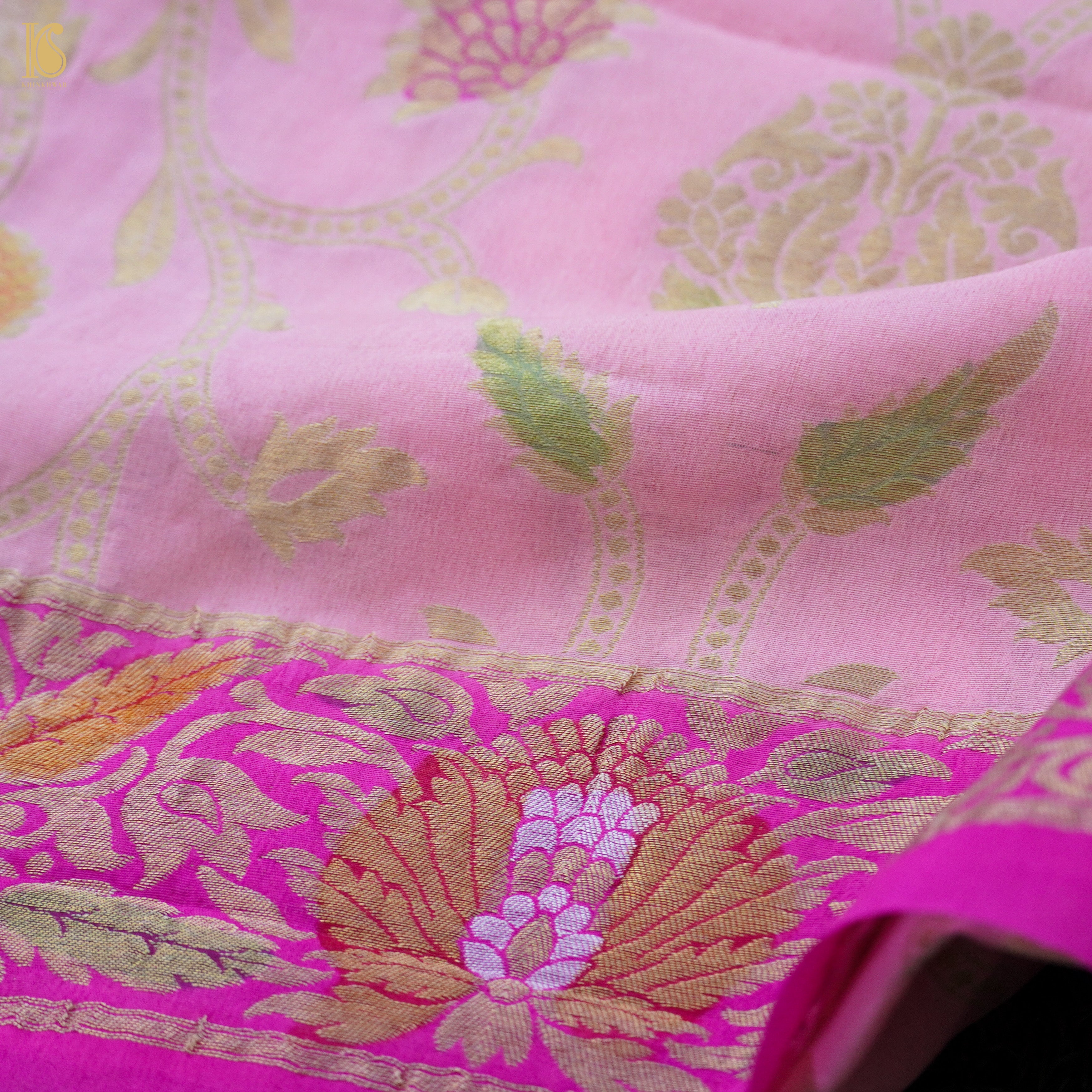 Georgette Kalidar Banarasi Lehenga