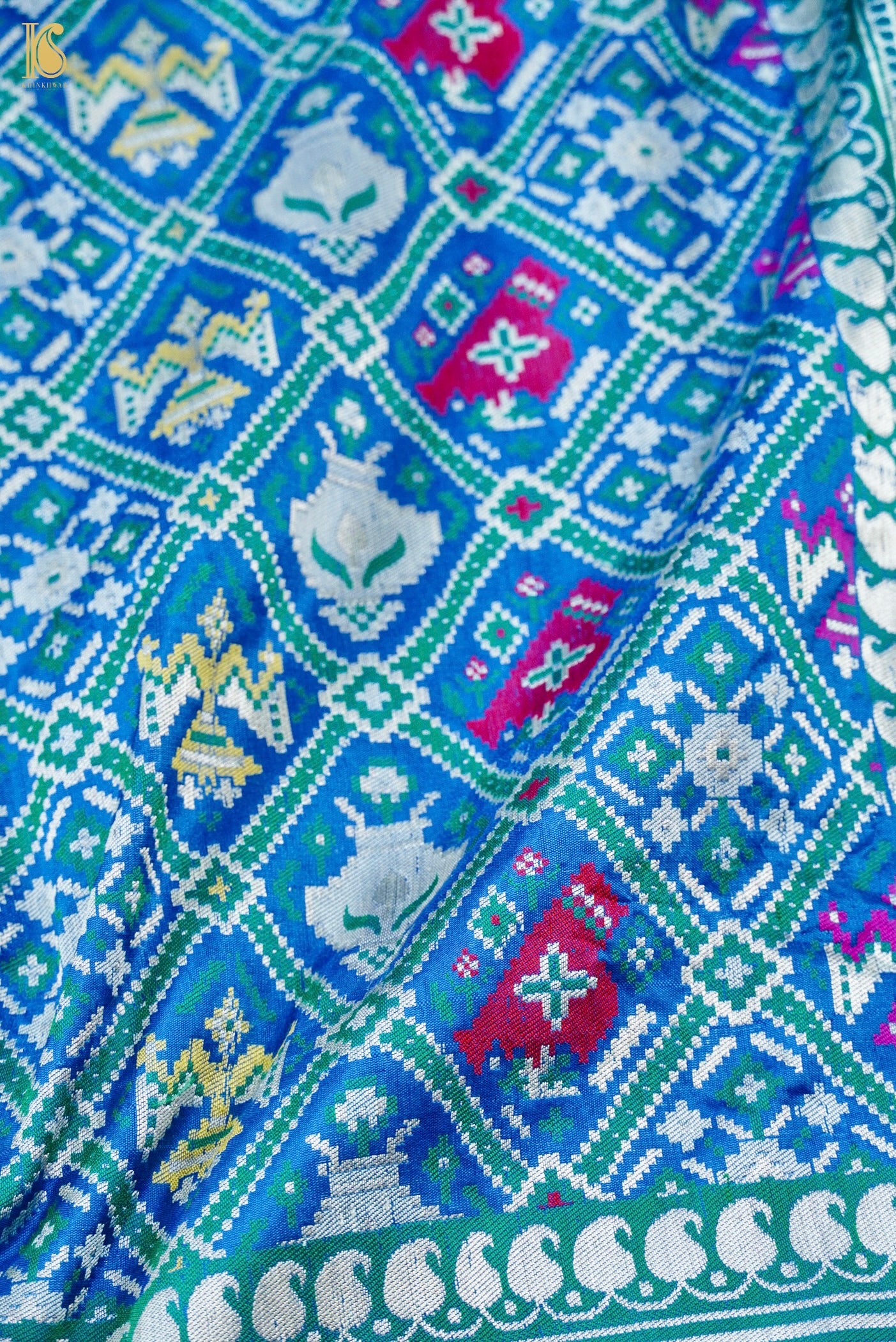 Handwoven Banarasi Katan Silk Patola Saree