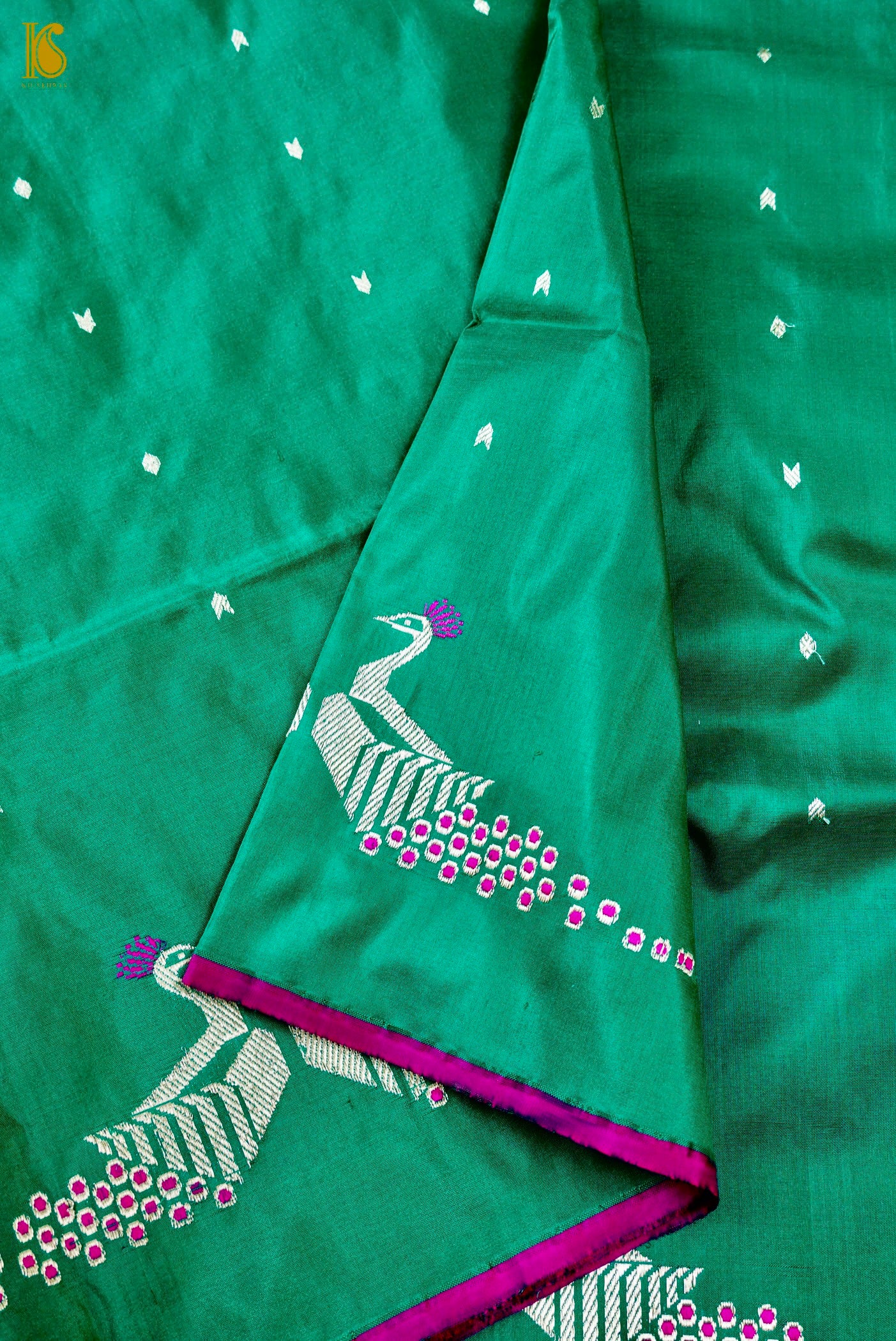 Banarasi Handloom Pure Katan Silk Kadwa Saree