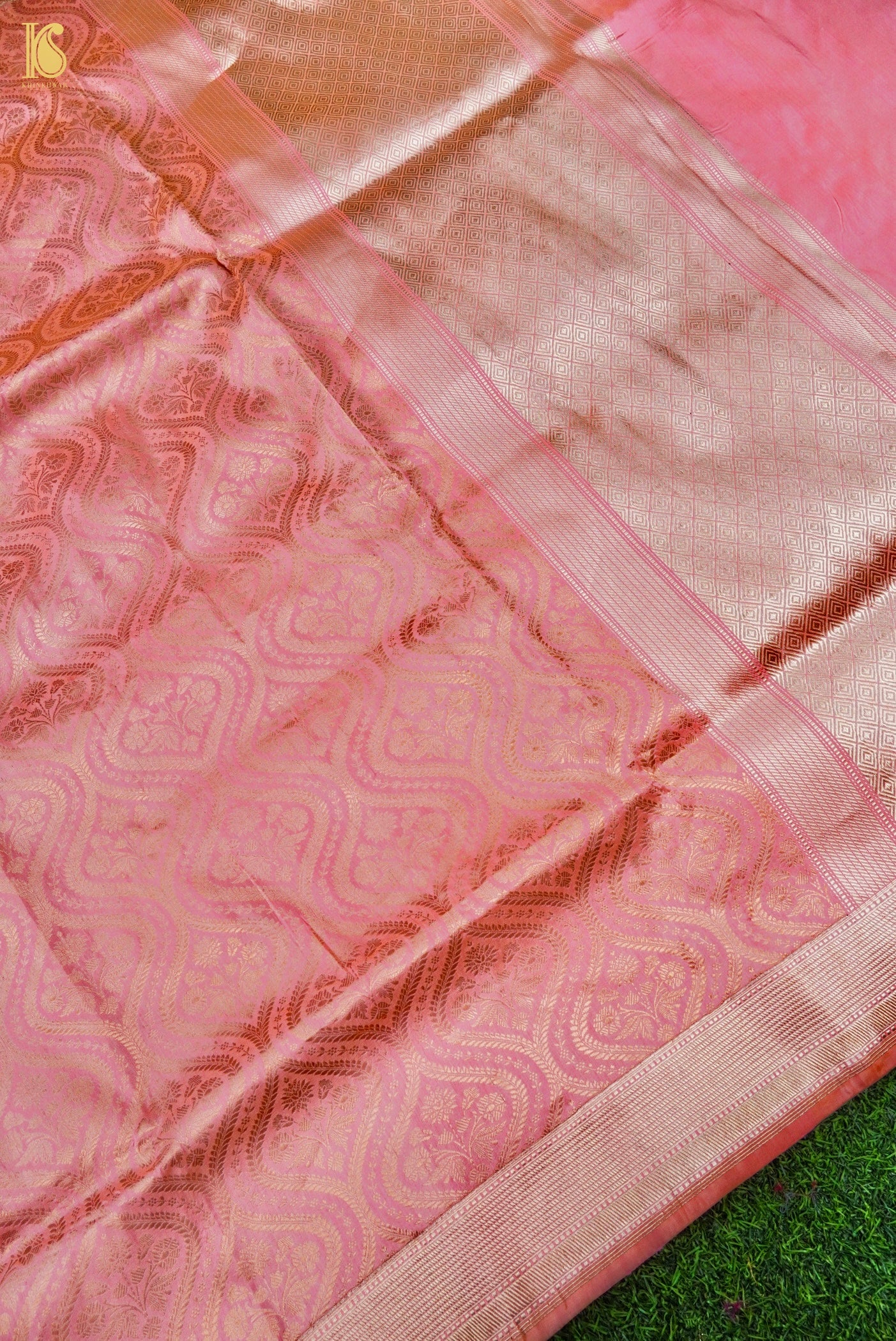 Handloom Banarasi Katan Silk Zari Vasket Saree