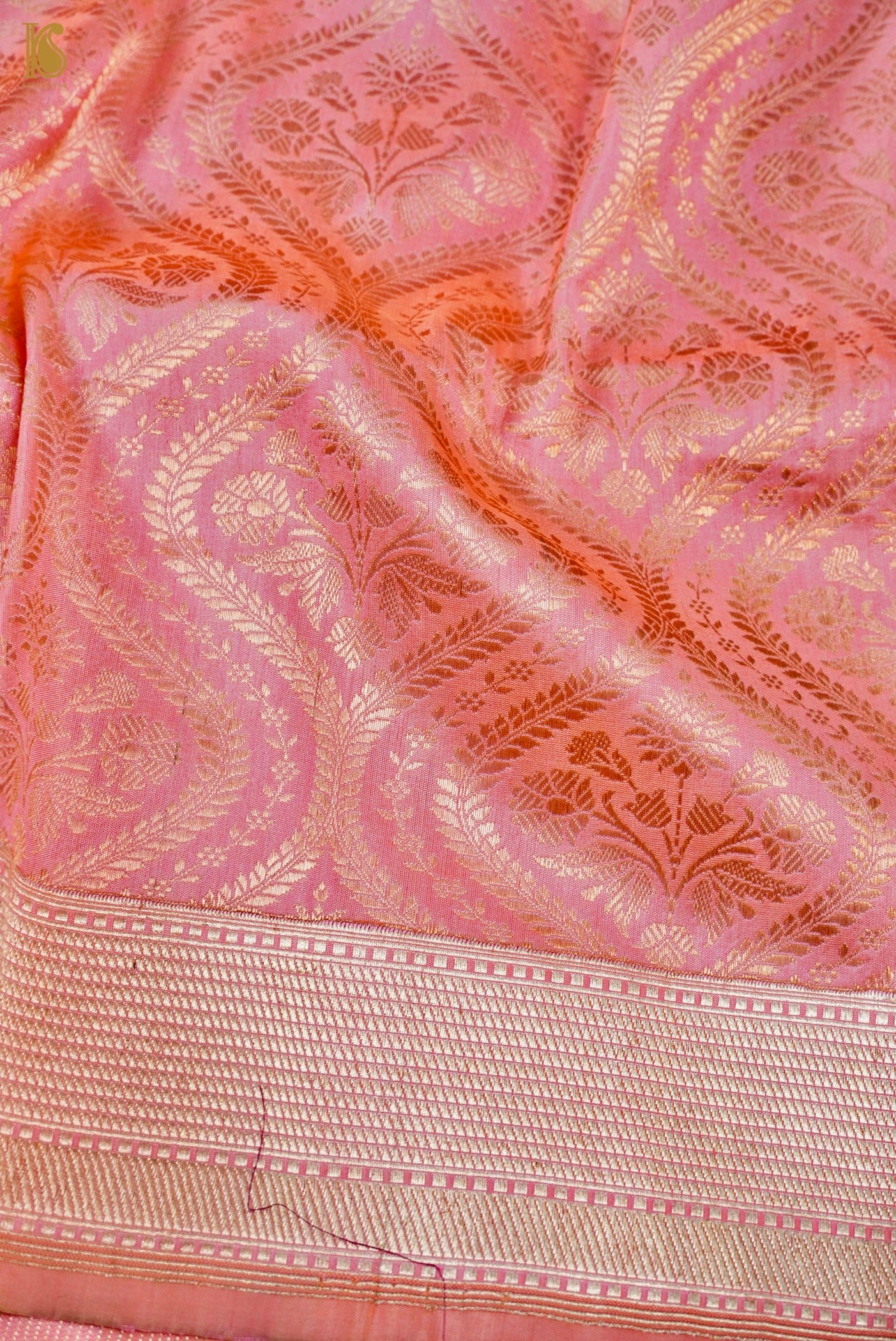 Handloom Banarasi Katan Silk Zari Vasket Saree