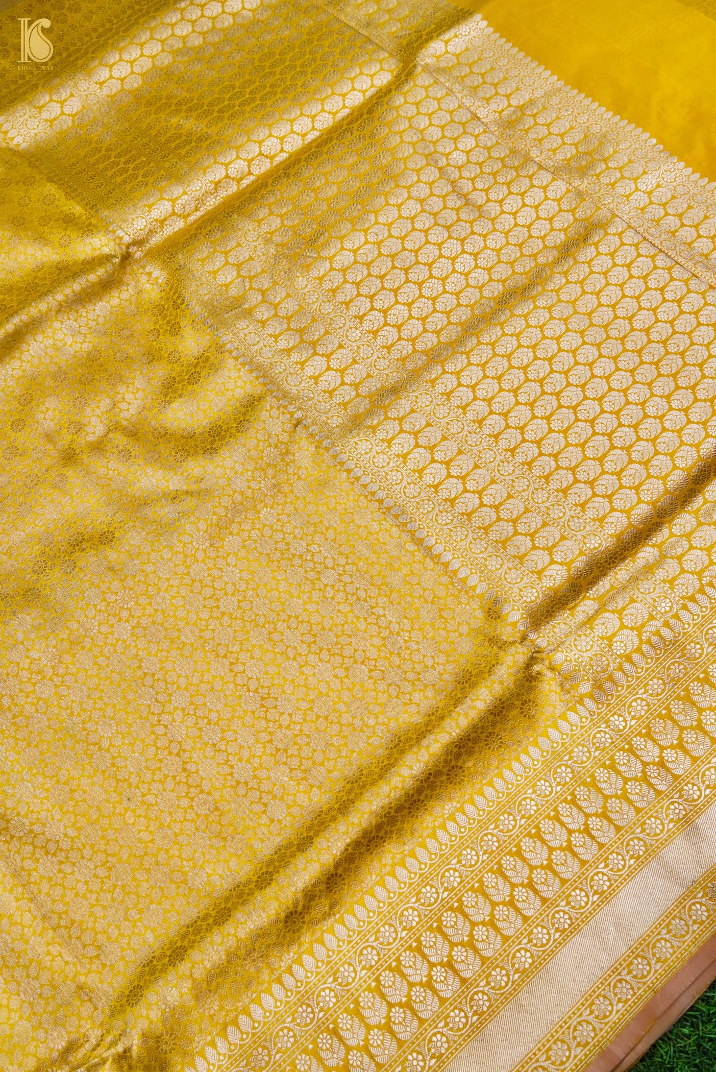 Handloom Banarasi Katan Silk Zari Vasket Saree