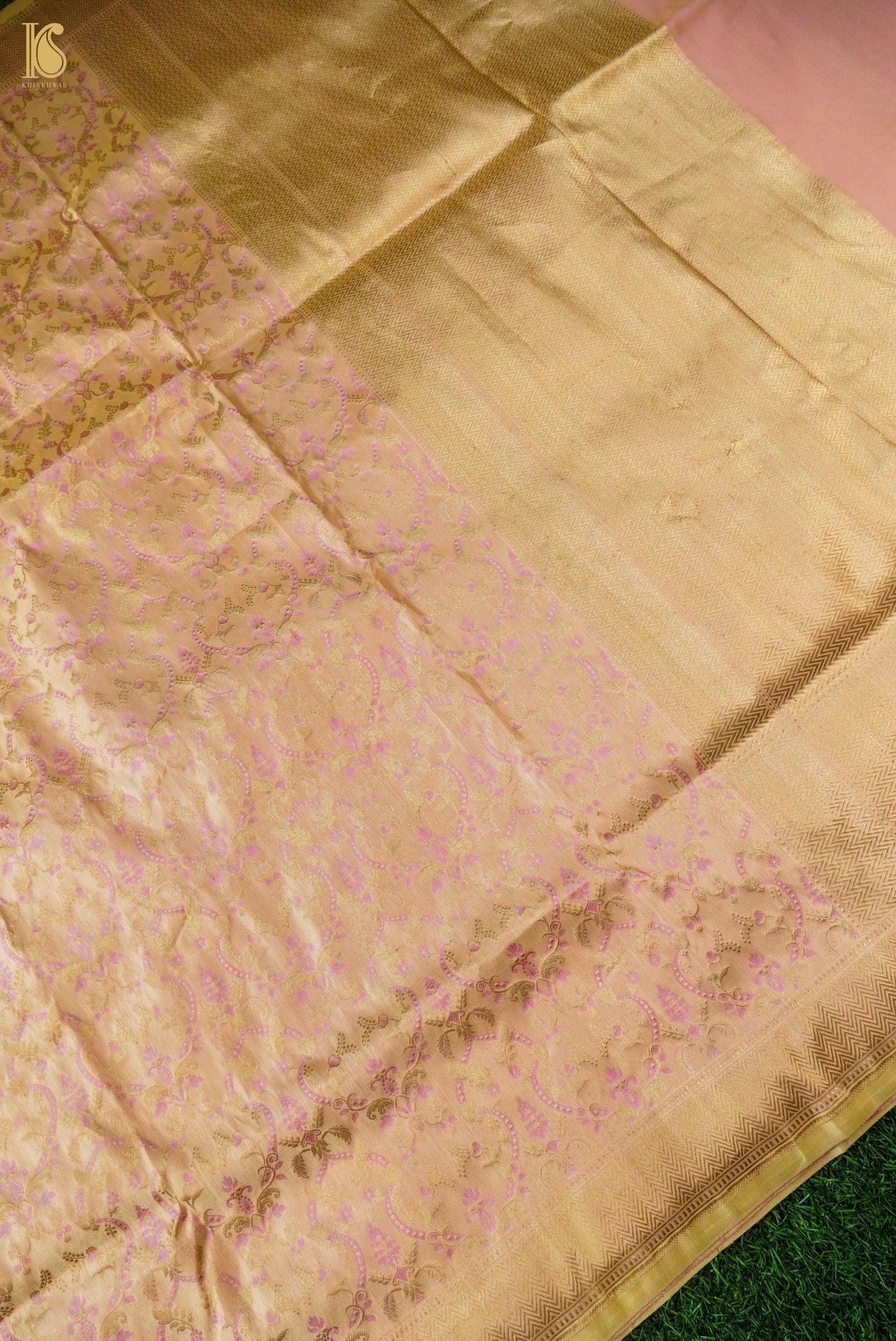 Handloom Banarasi Katan Silk Zari Vasket Saree