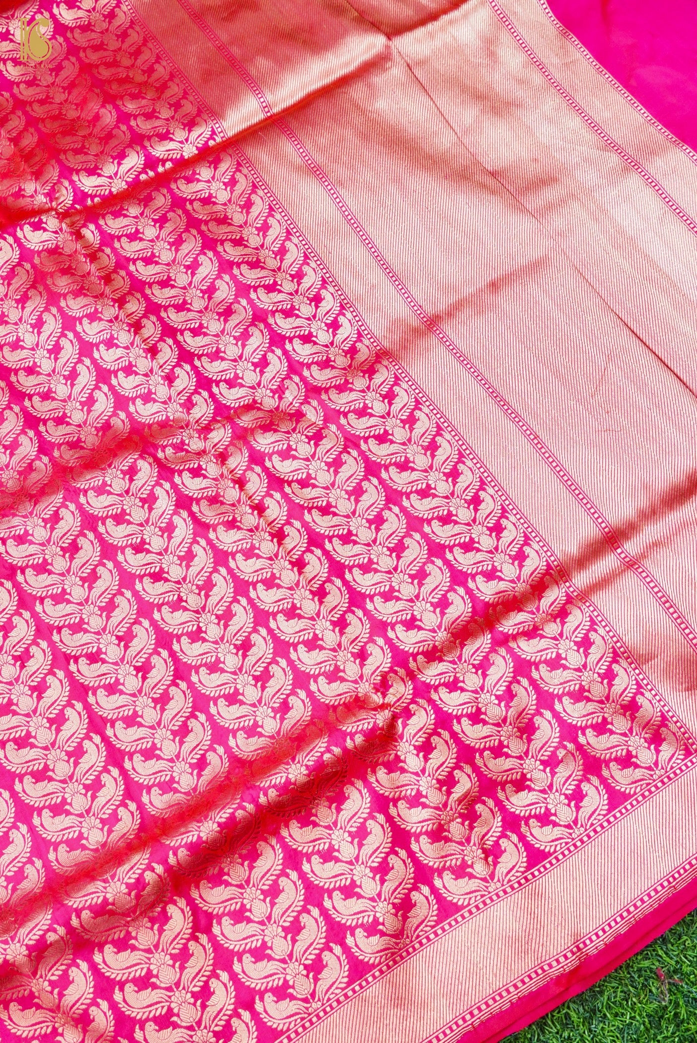 Handloom Banarasi Katan Silk Zari Vasket Saree