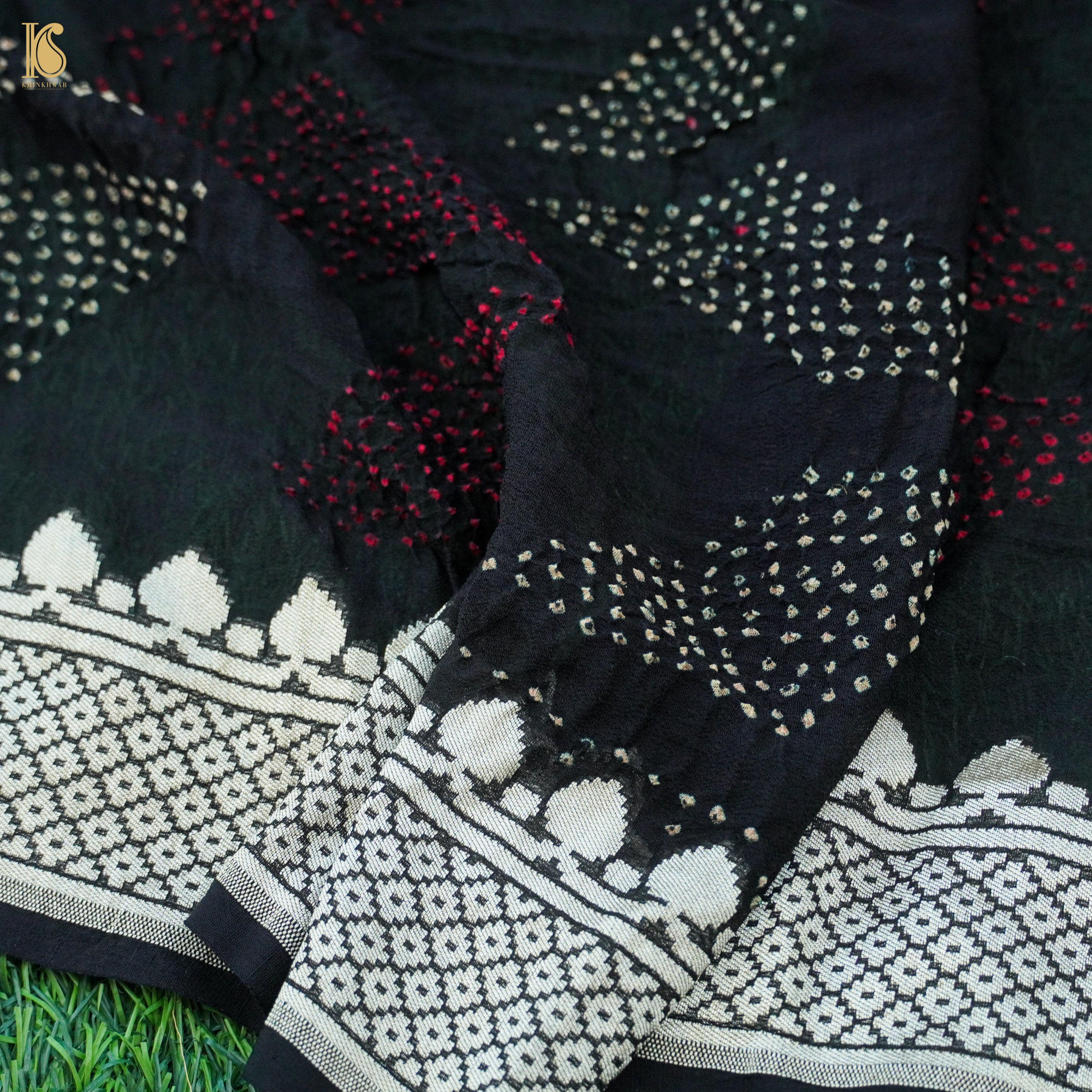 Banarasi Georgette Bandhani Saree