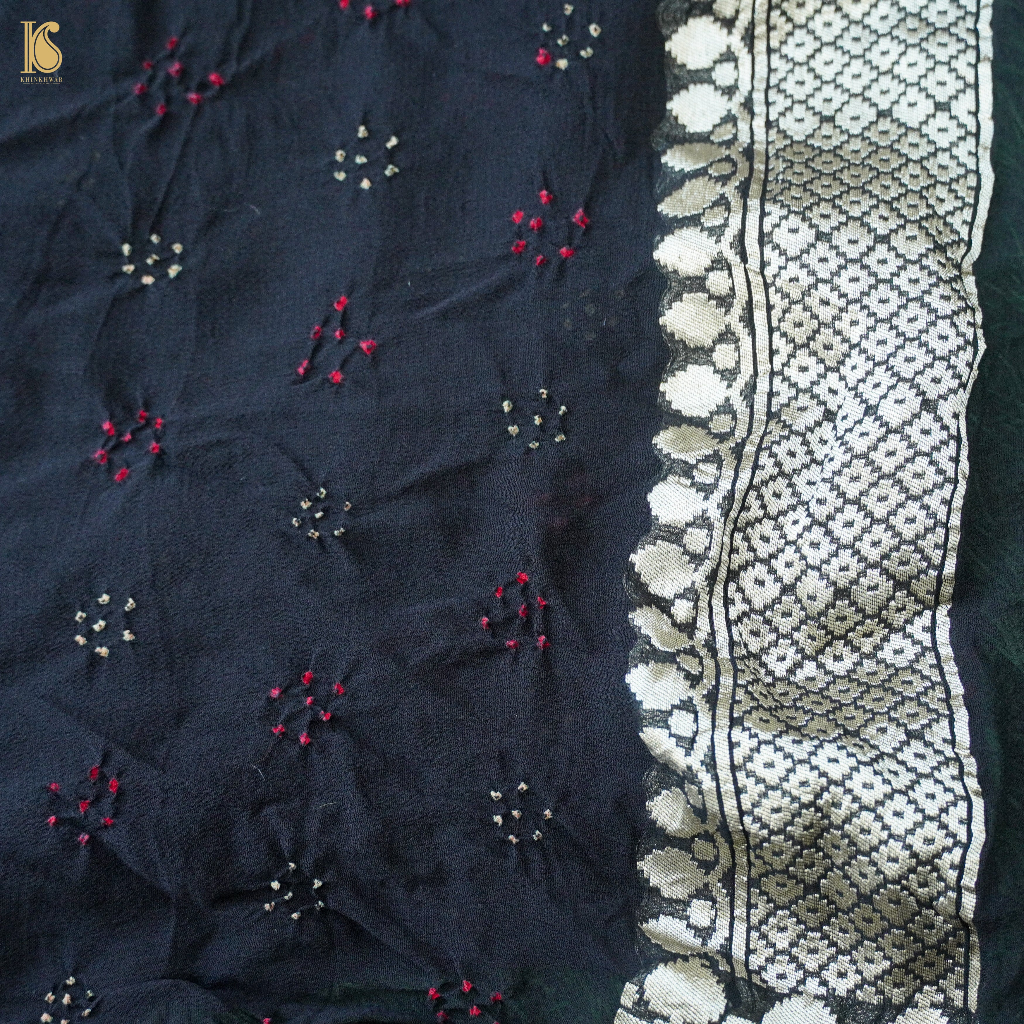 Banarasi Georgette Bandhani Saree