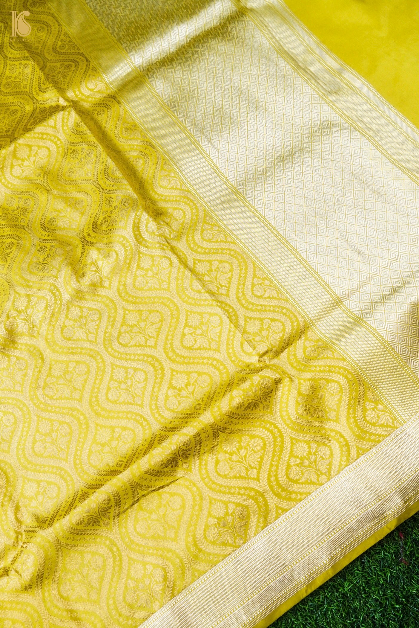 Handloom Banarasi Katan Silk Zari Vasket Saree