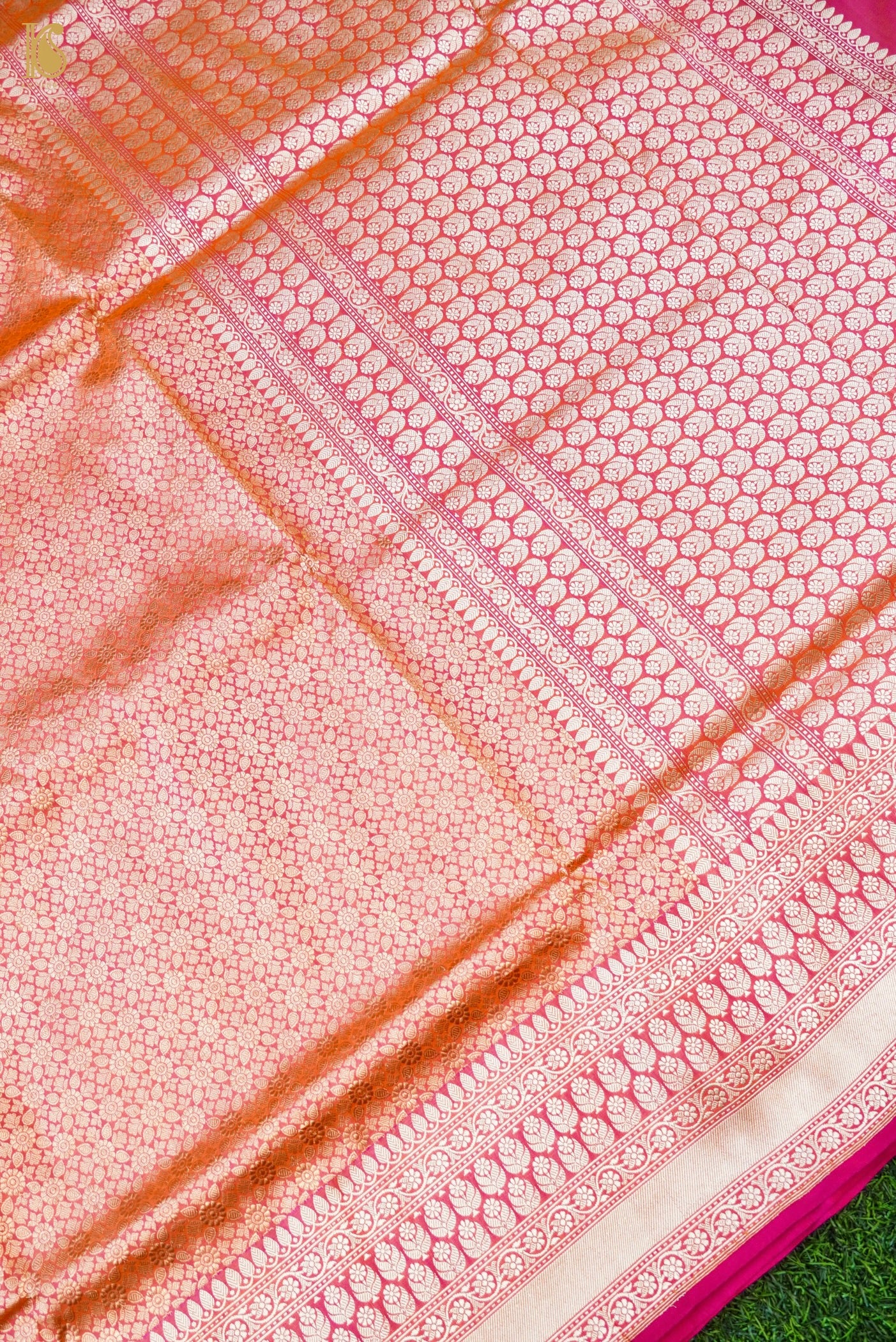 Handloom Banarasi Katan Silk Zari Vasket Saree