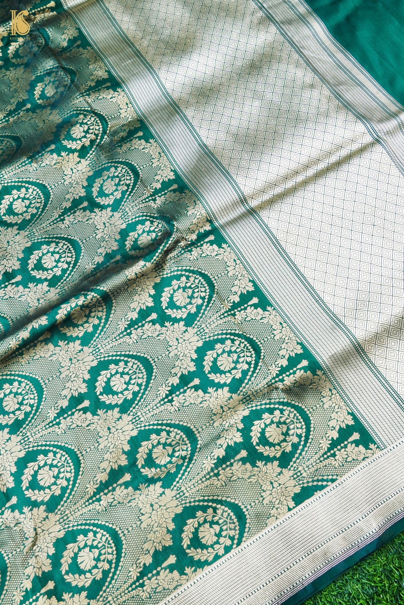 Handloom Banarasi Katan Silk Zari Vasket Saree