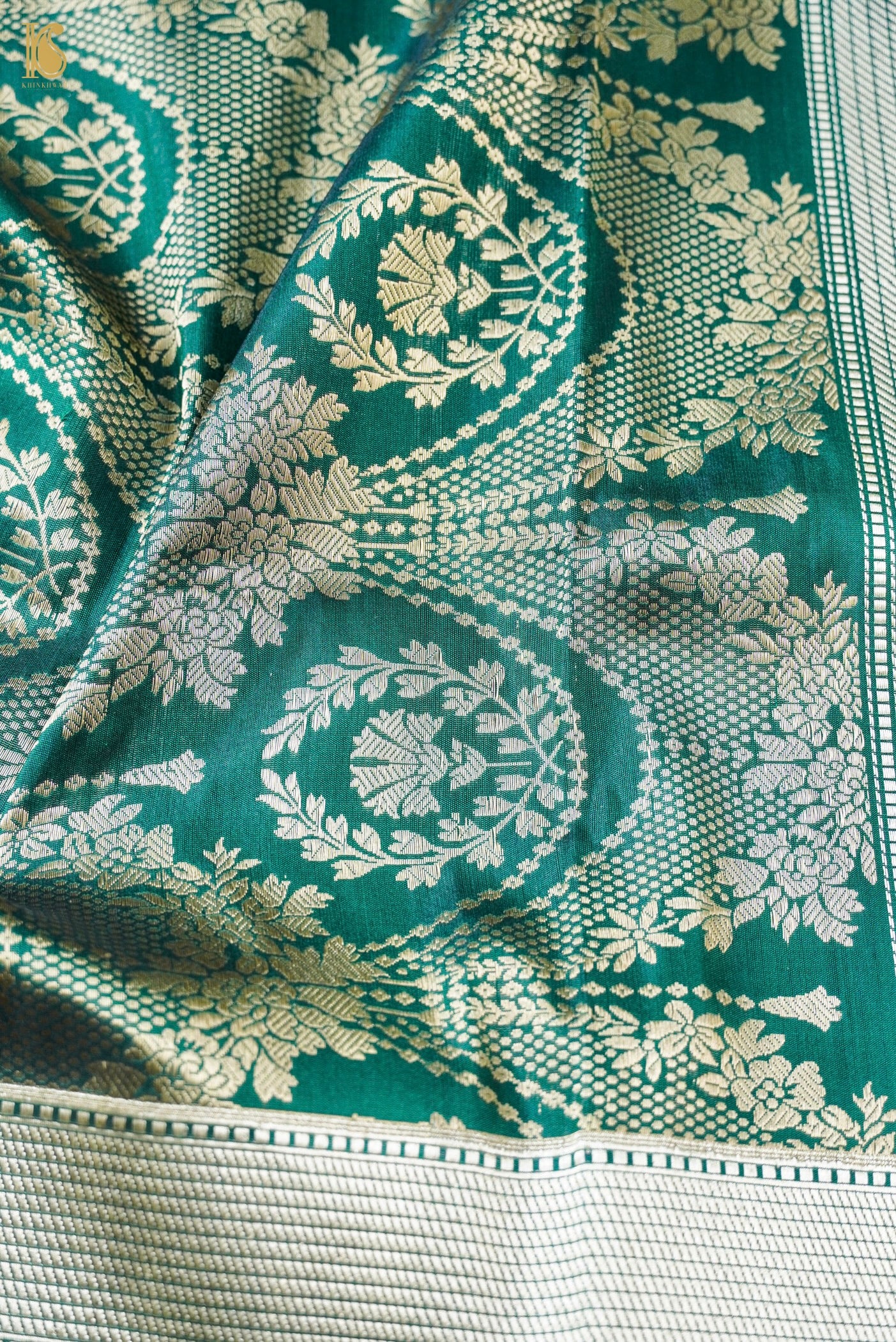 Handloom Banarasi Katan Silk Zari Vasket Saree