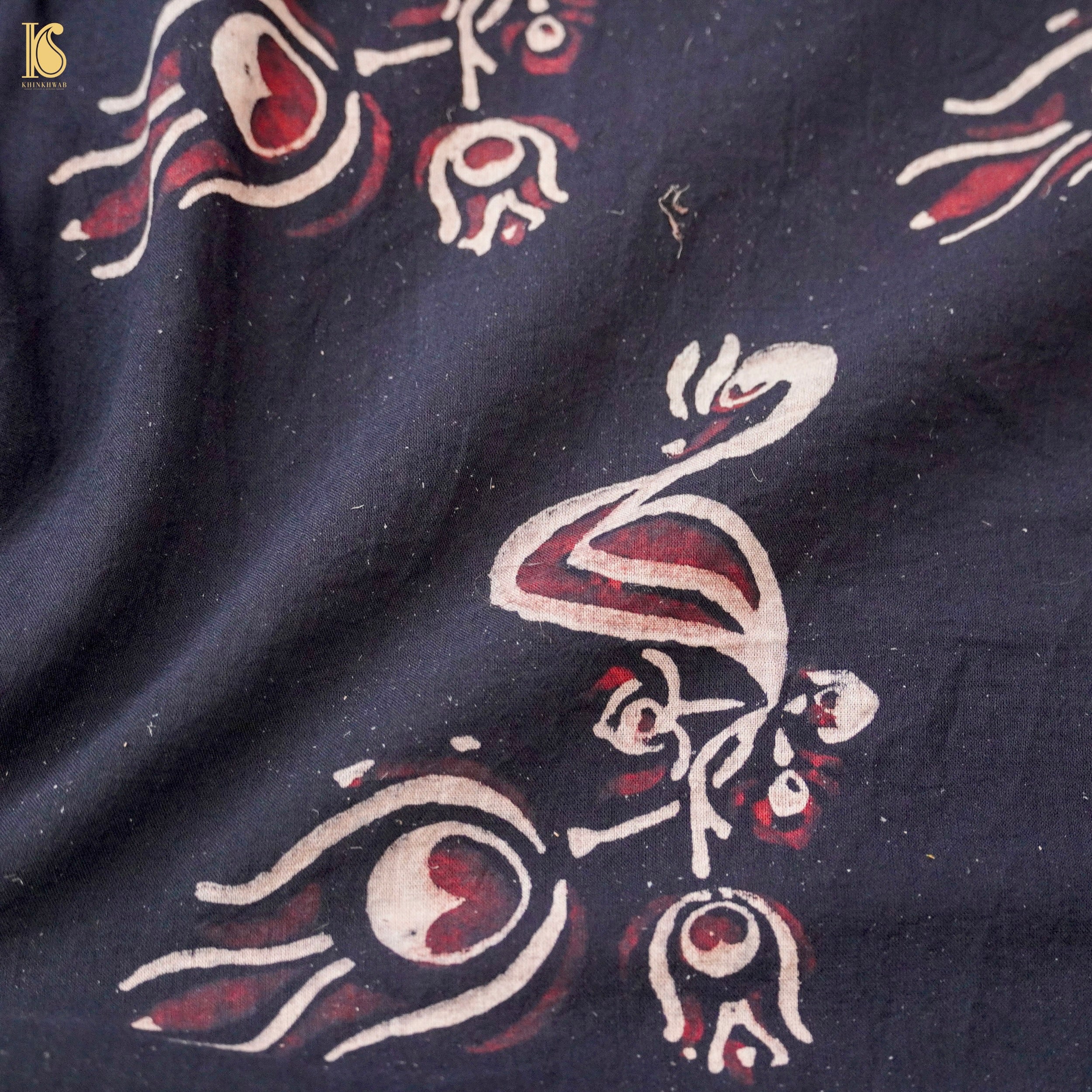 Hand Block Ajrakh Mul Cotton Fabric