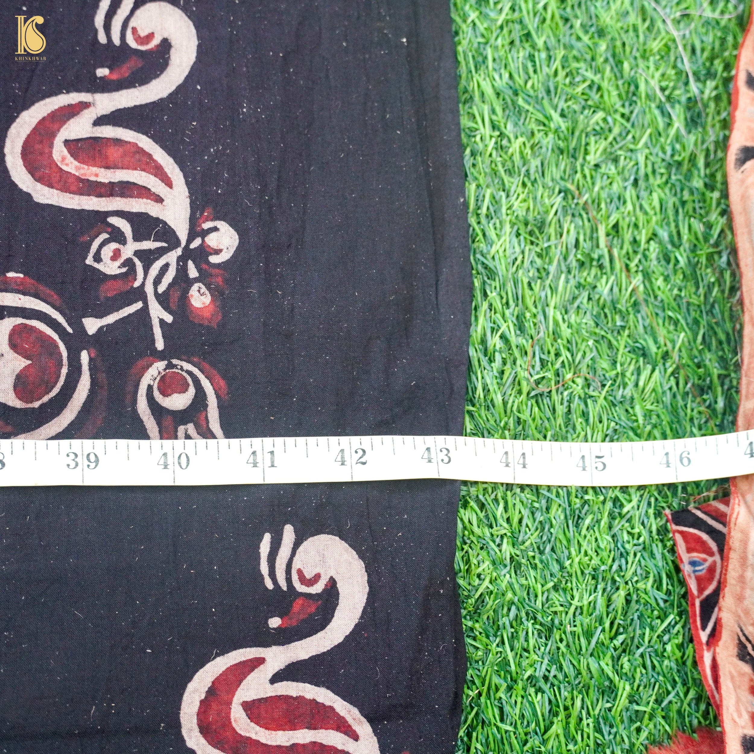 Hand Block Ajrakh Mul Cotton Fabric