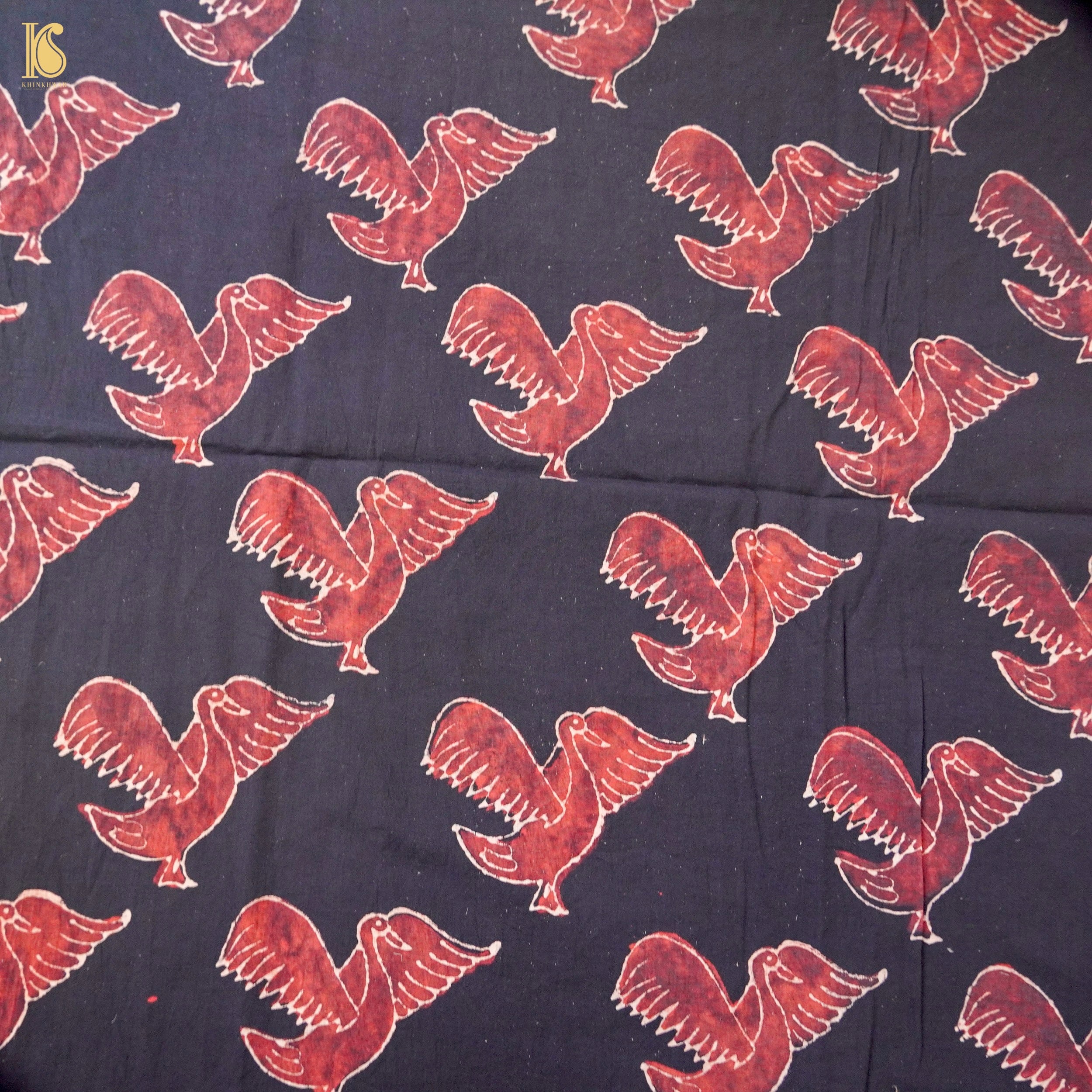 Hand Block Ajrakh Mul Cotton Fabric