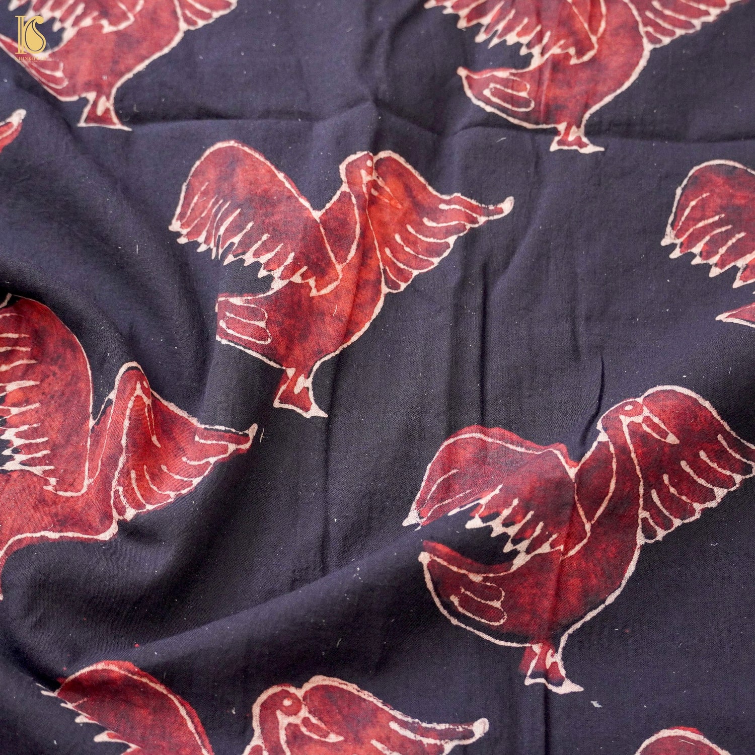 Hand Block Ajrakh Mul Cotton Fabric