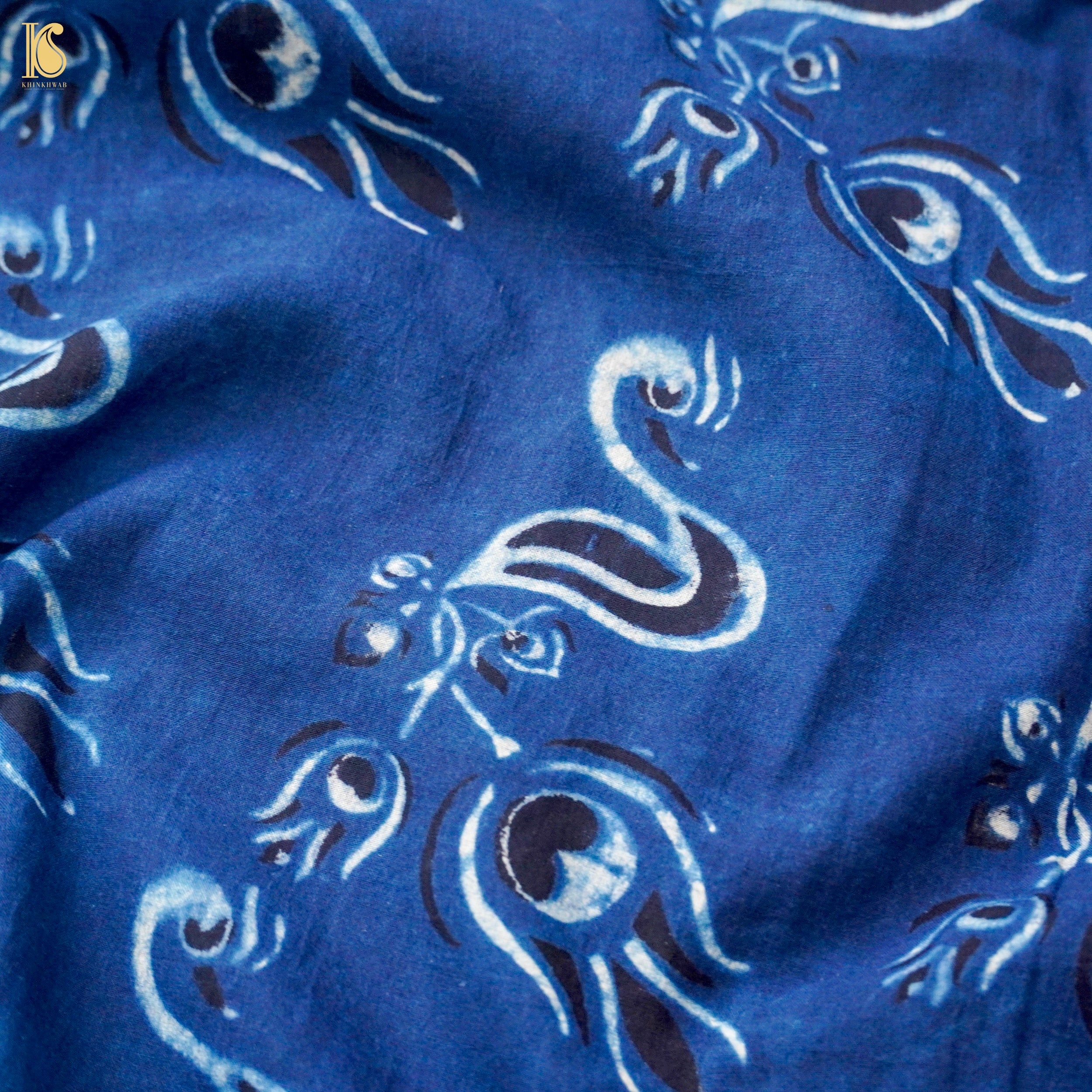 Hand Block Ajrakh Mul Cotton Fabric