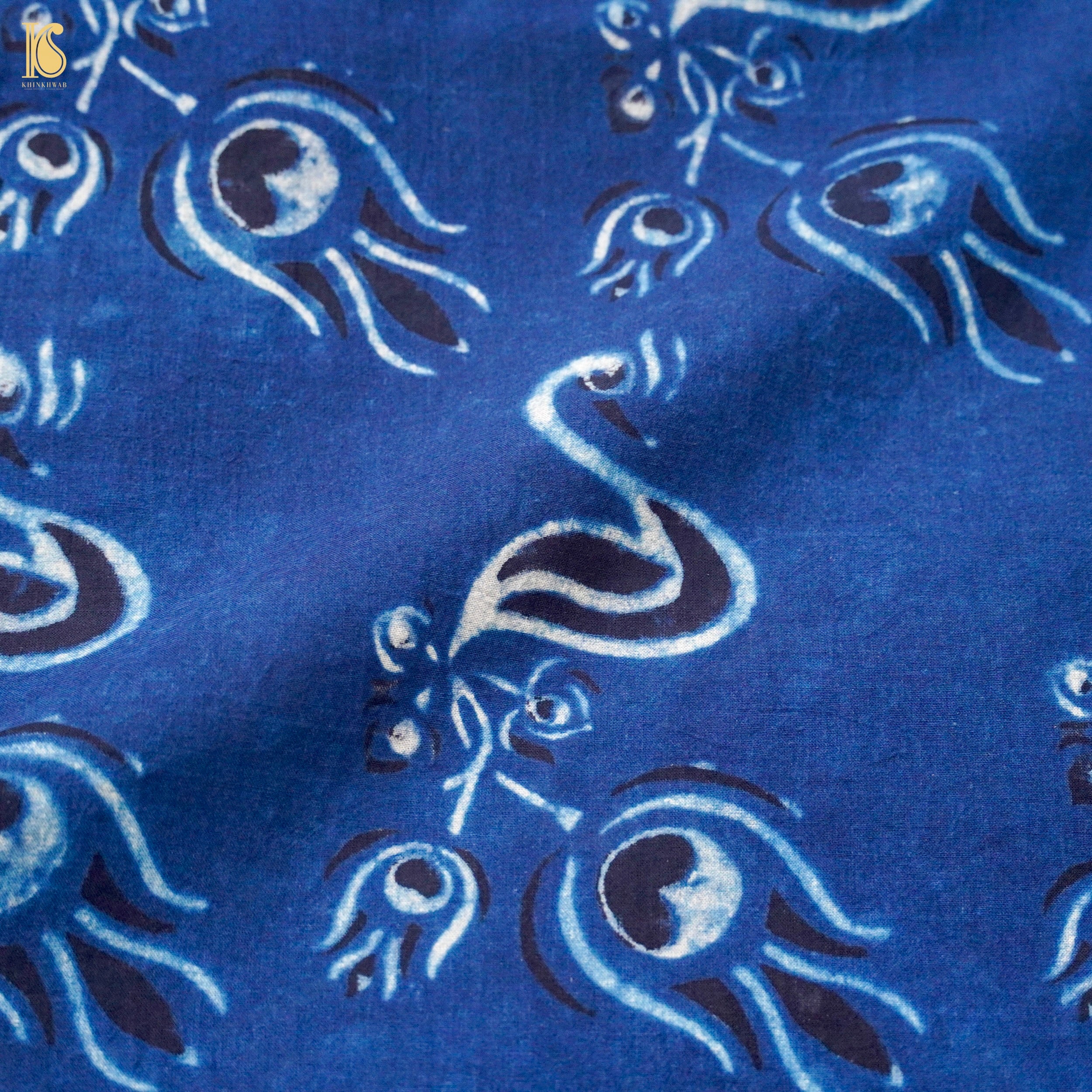 Hand Block Ajrakh Mul Cotton Fabric