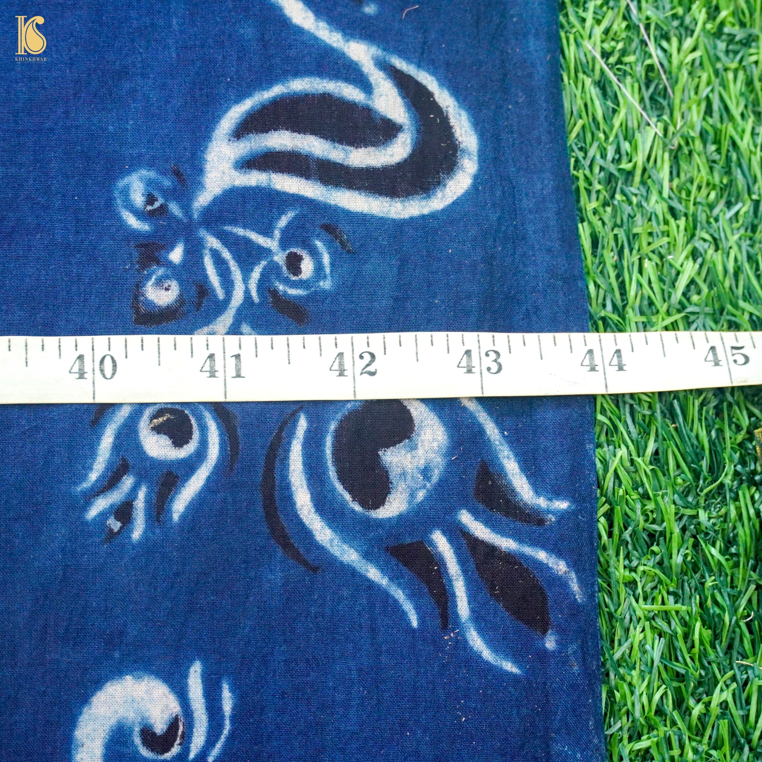 Hand Block Ajrakh Mul Cotton Fabric