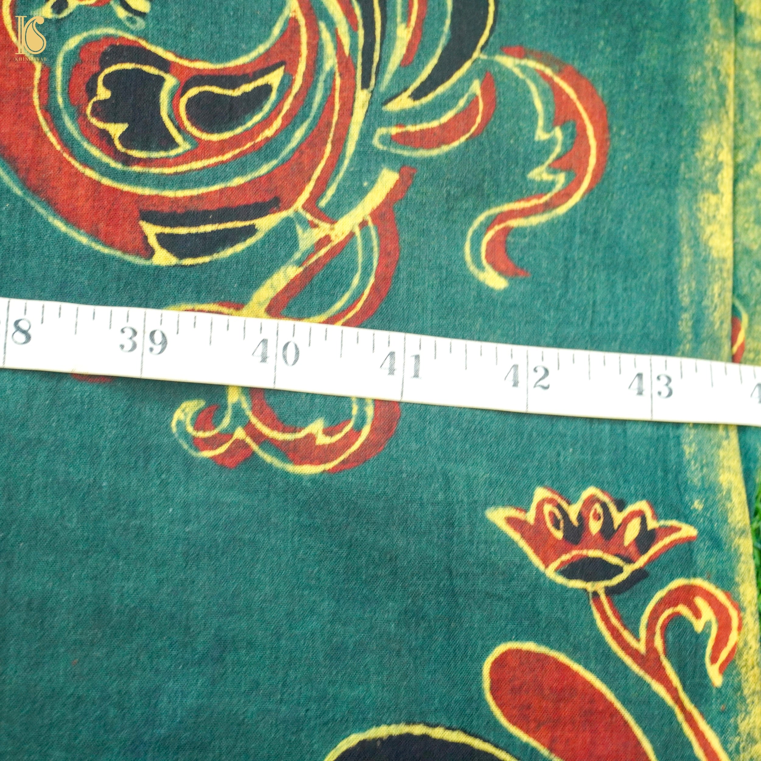 Hand Block Ajrakh Mul Cotton Fabric