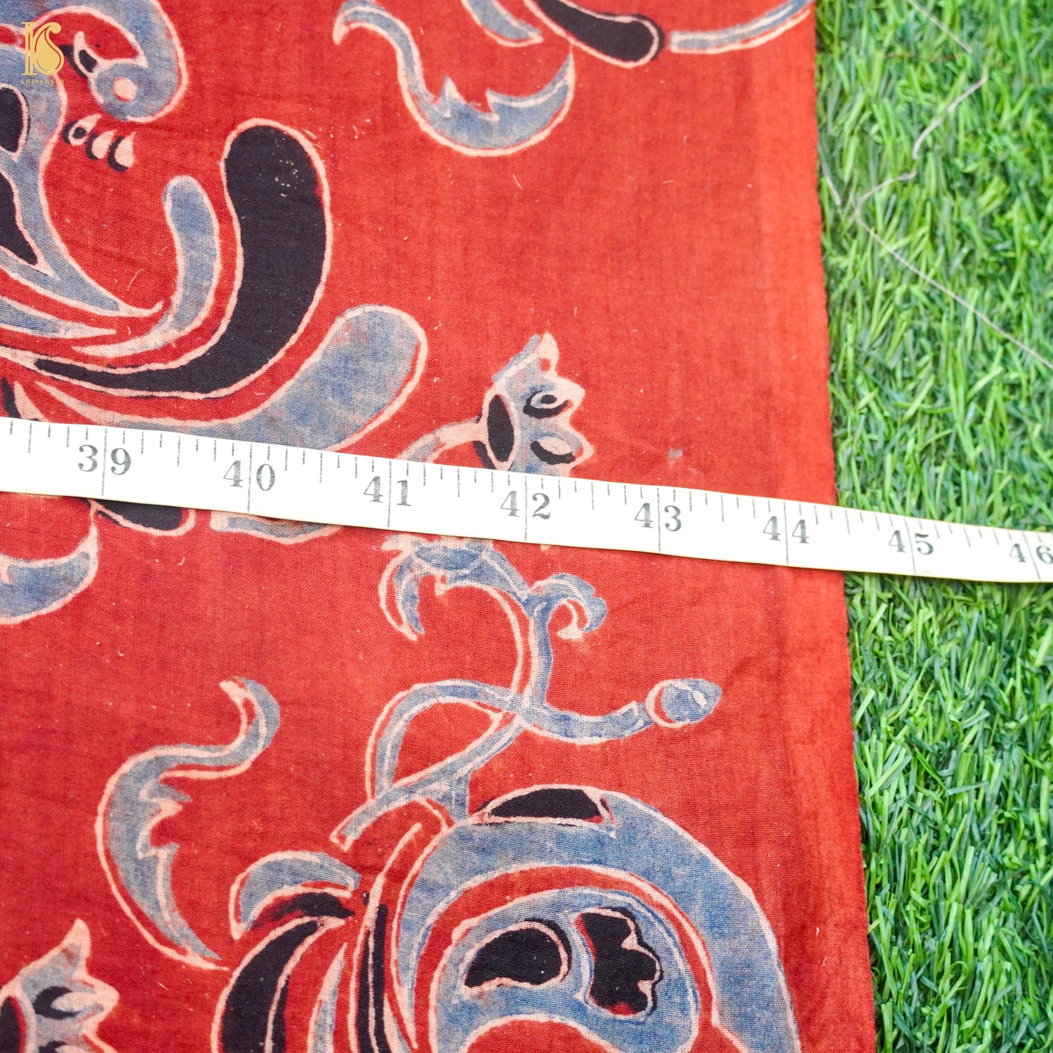 Hand Block Ajrakh Mul Cotton Fabric