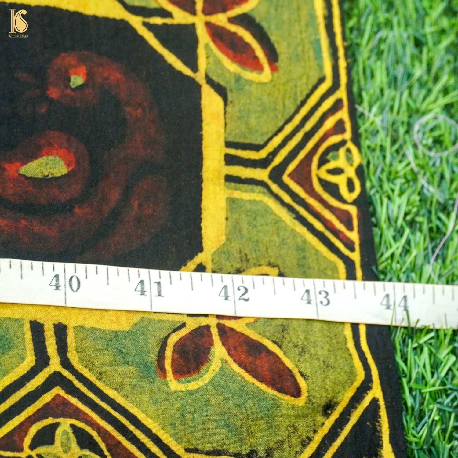Hand Block Ajrakh Mul Cotton Fabric