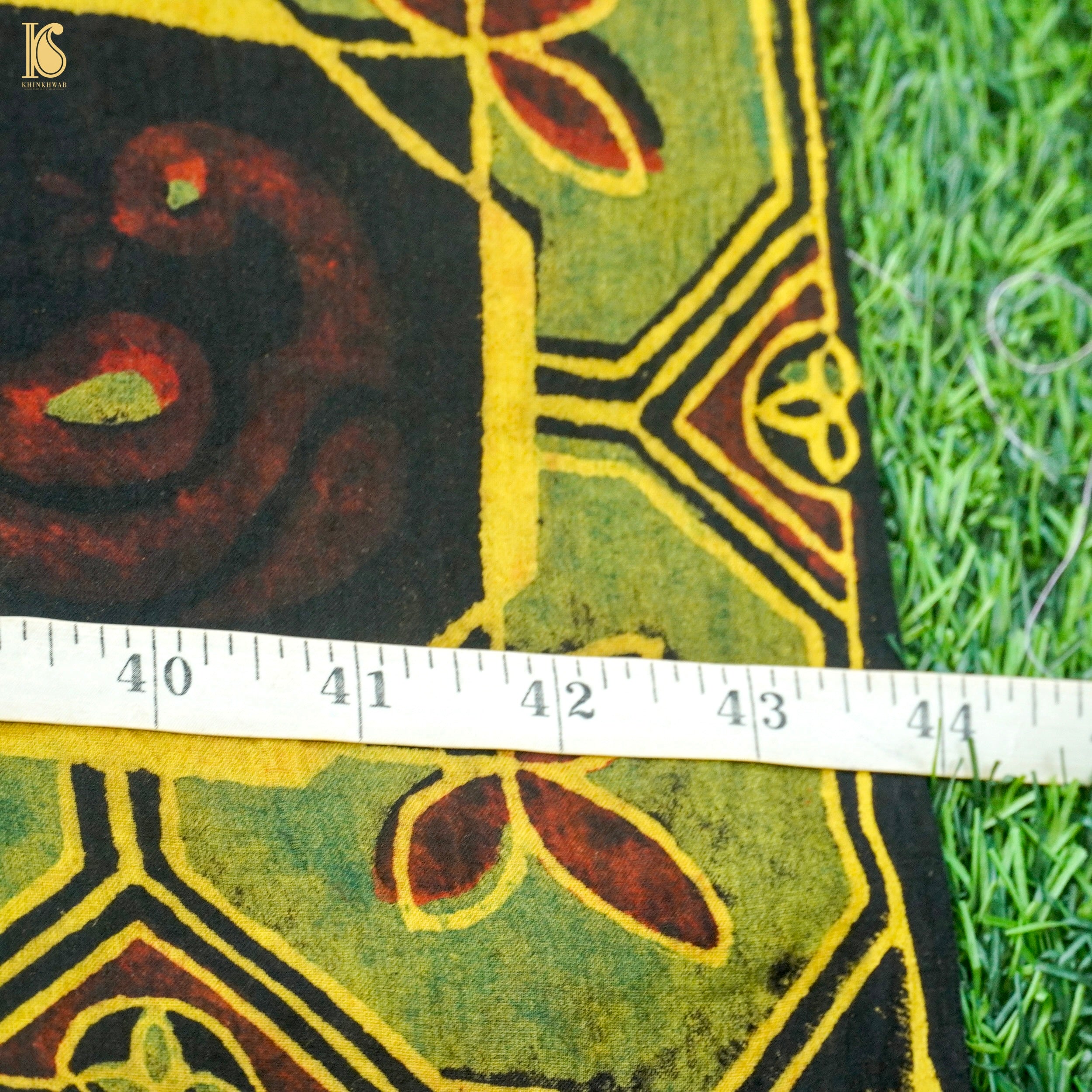 Hand Block Ajrakh Mul Cotton Fabric