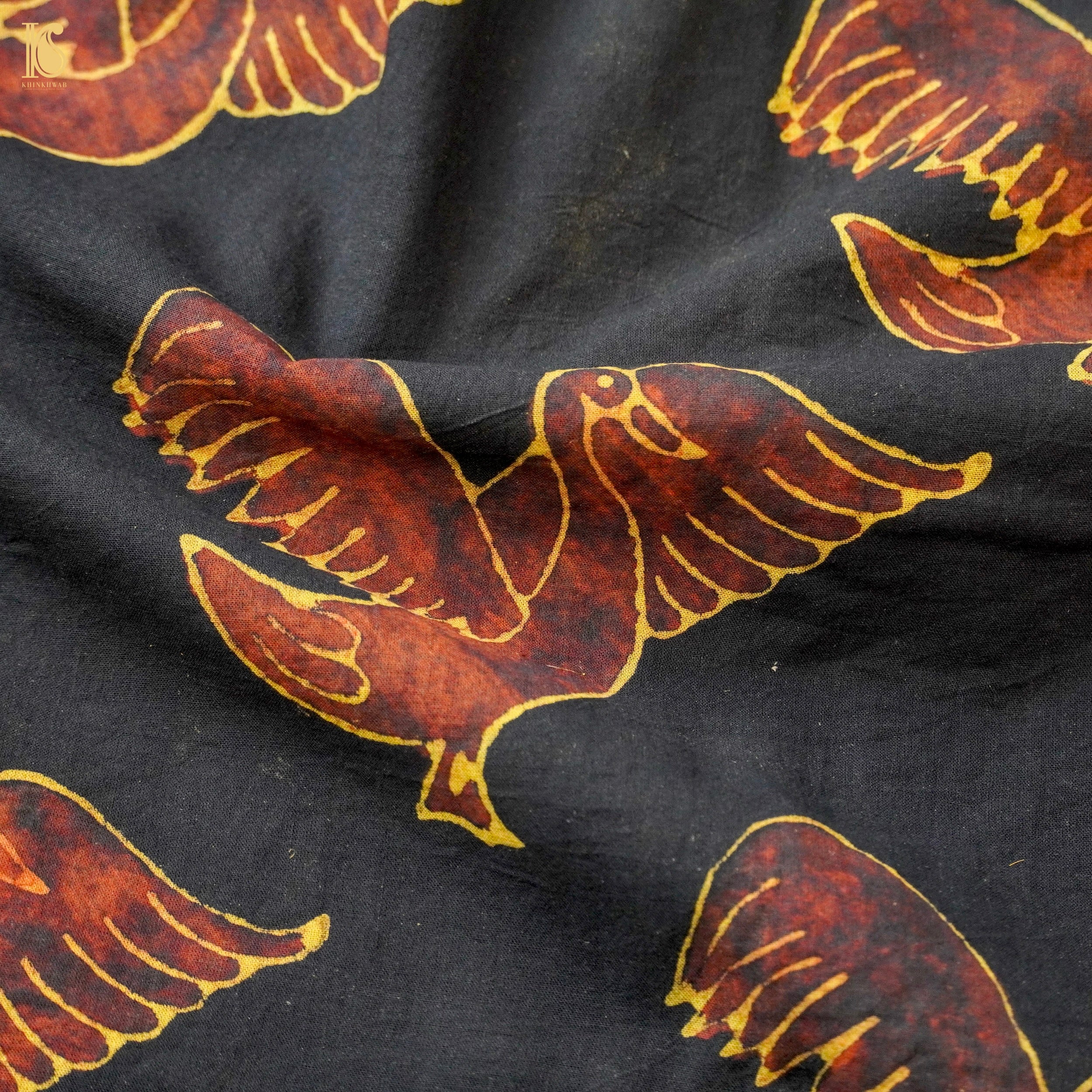 Hand Block Ajrakh Mul Cotton Fabric