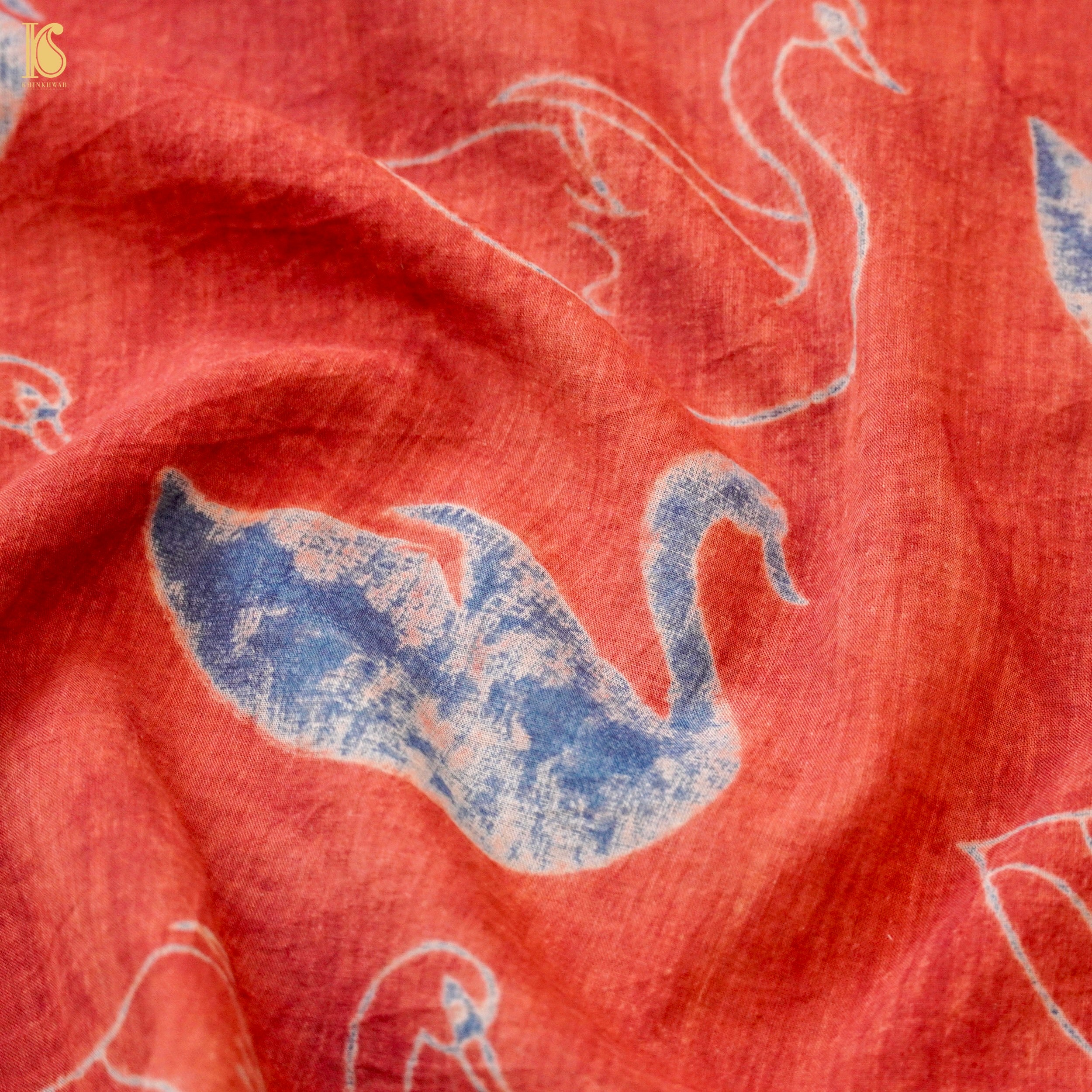 Hand Block Ajrakh Mul Cotton Fabric