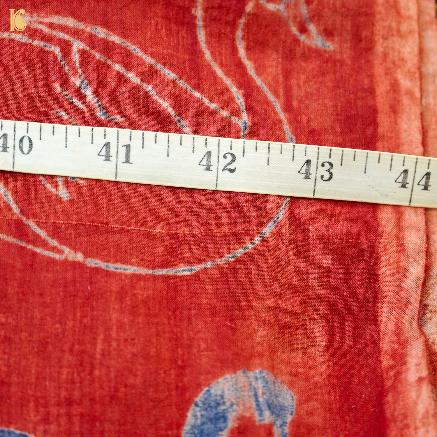 Hand Block Ajrakh Mul Cotton Fabric