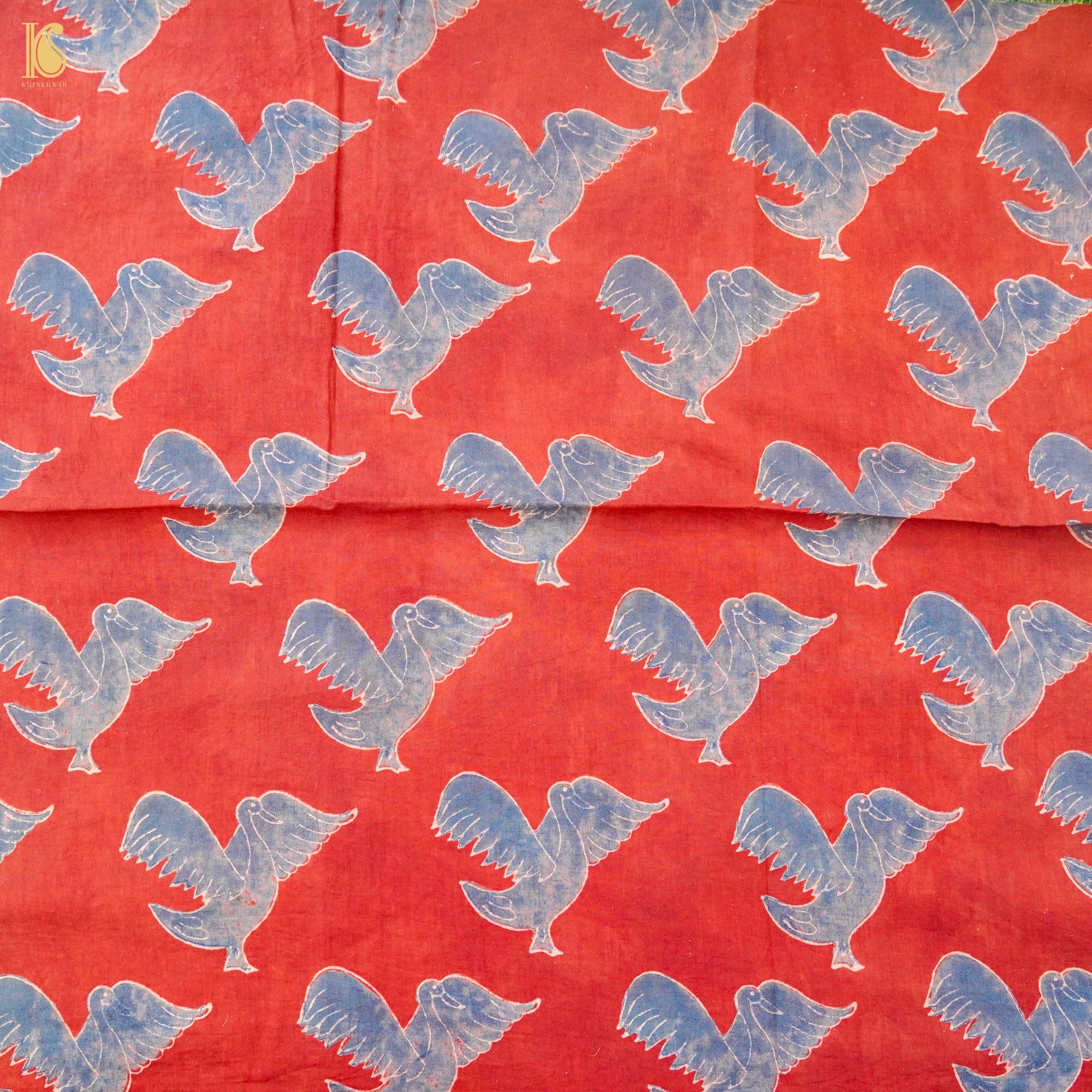 Hand Block Ajrakh Mul Cotton Fabric