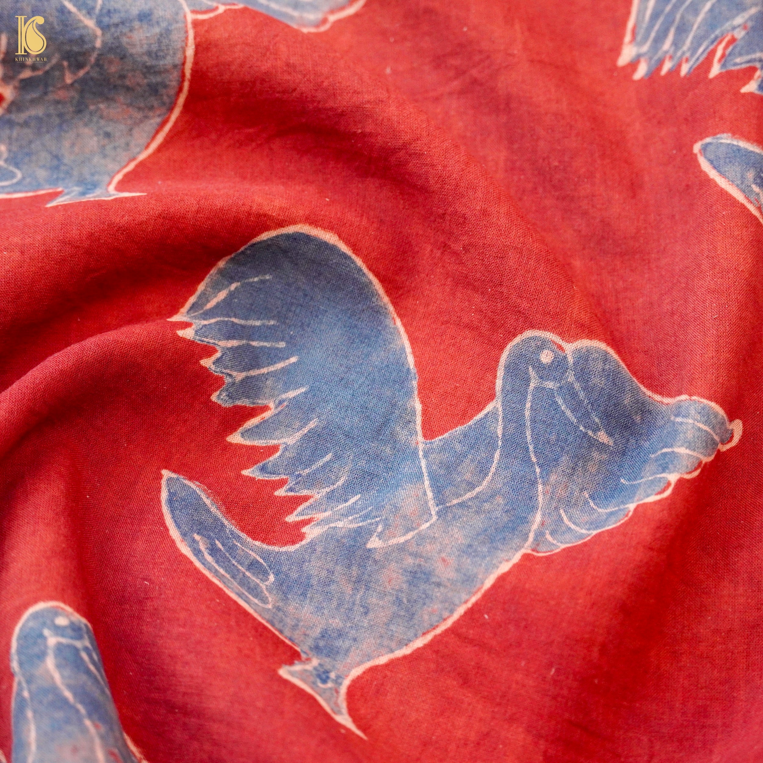 Hand Block Ajrakh Mul Cotton Fabric