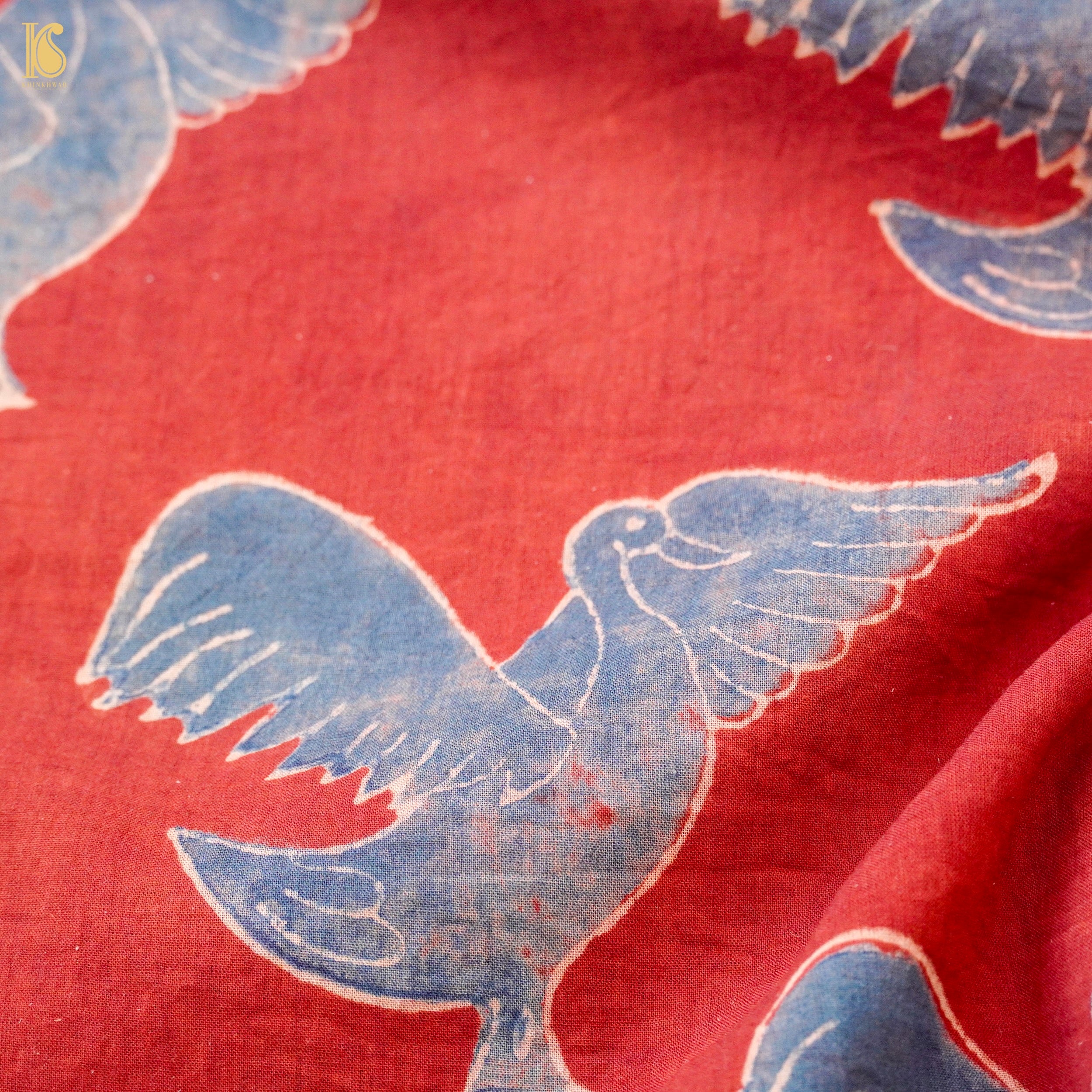 Hand Block Ajrakh Mul Cotton Fabric