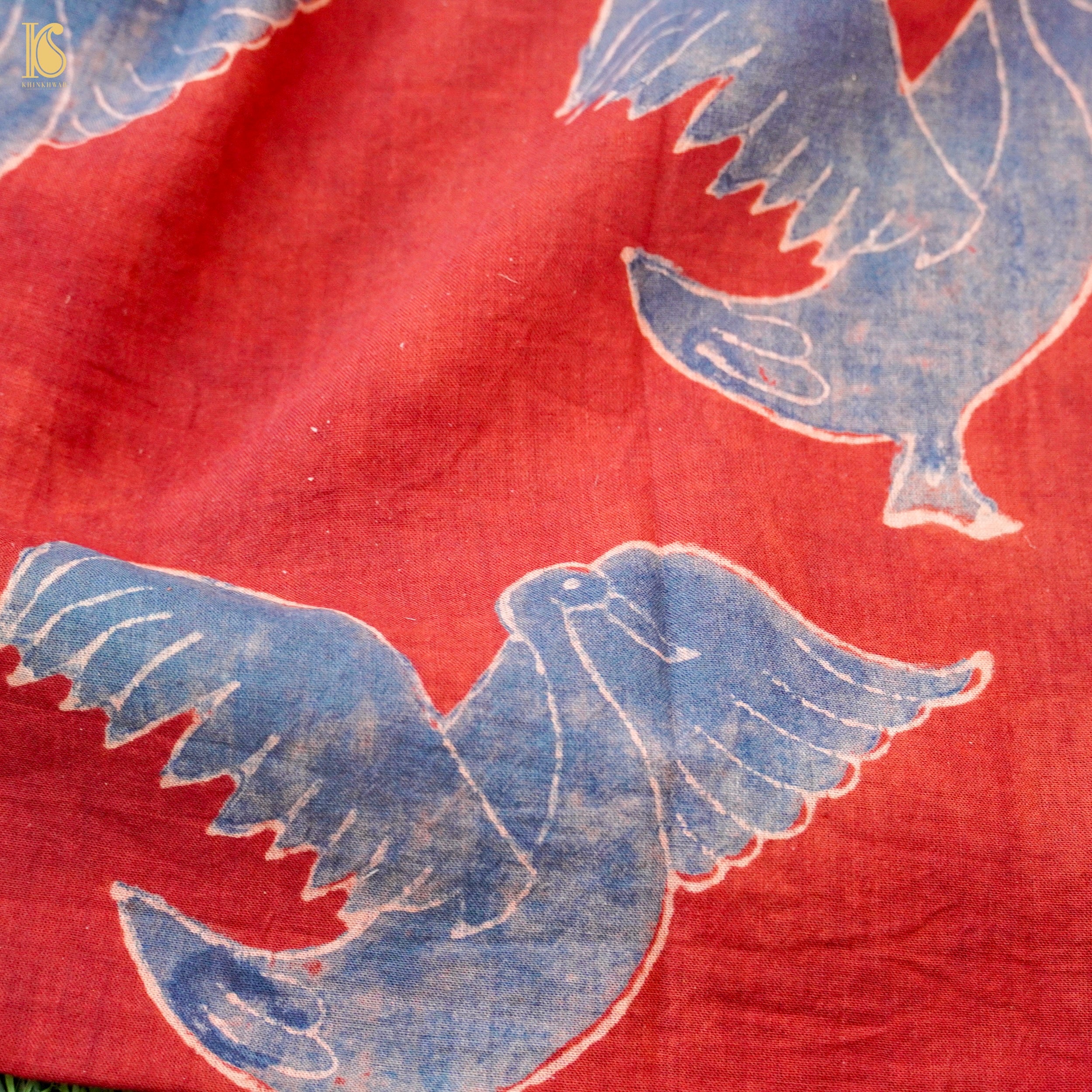 Hand Block Ajrakh Mul Cotton Fabric