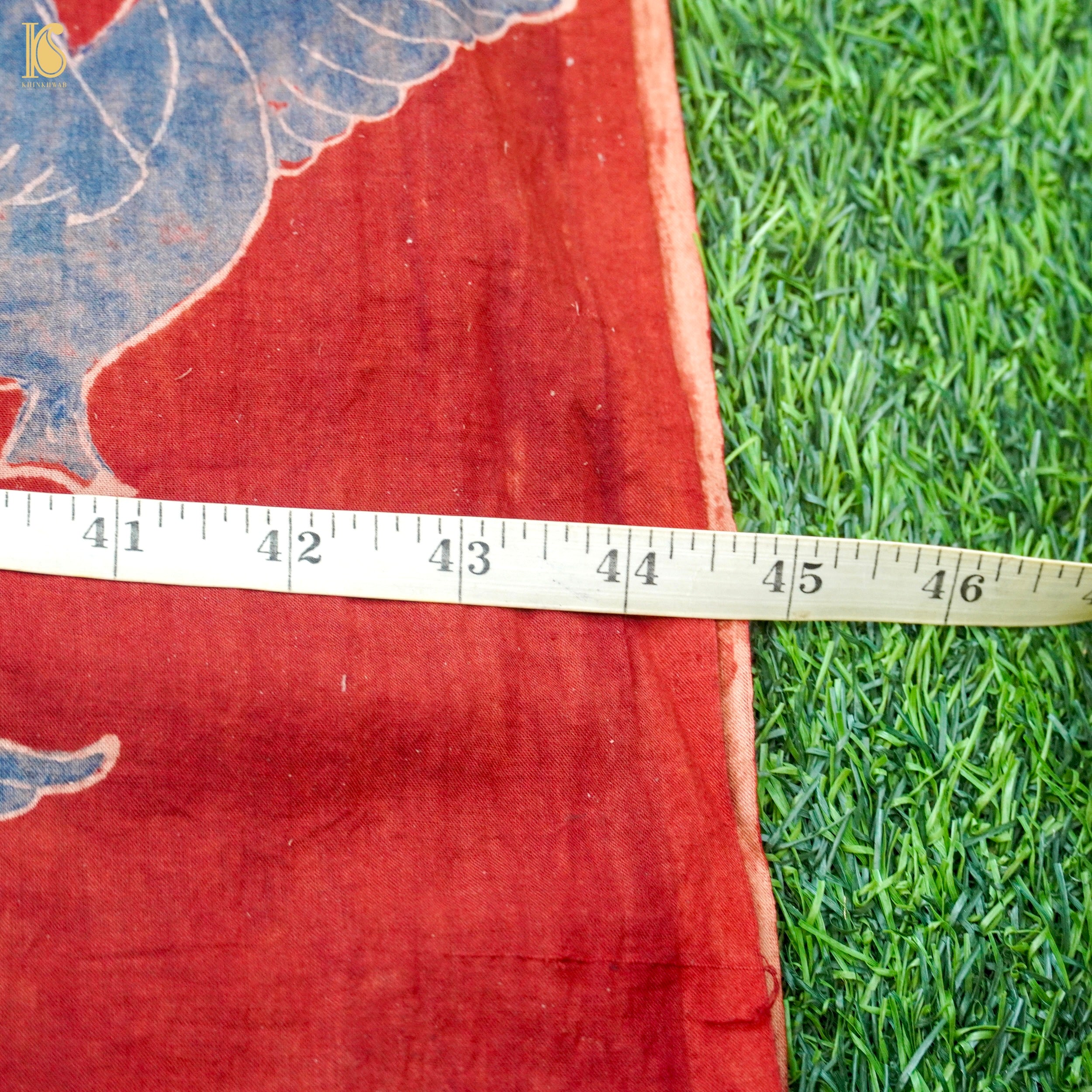 Hand Block Ajrakh Mul Cotton Fabric