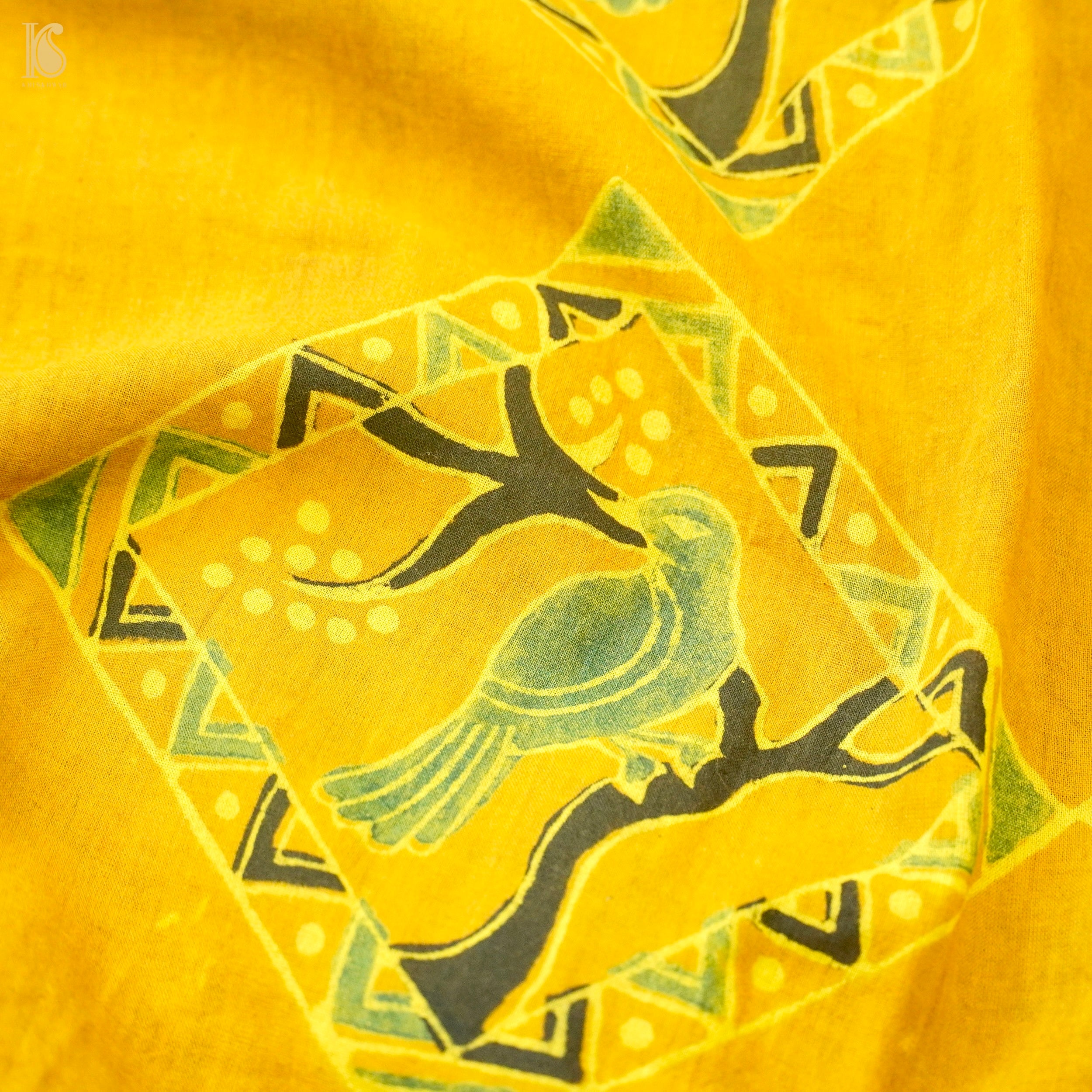 Hand Block Ajrakh Mul Cotton Fabric