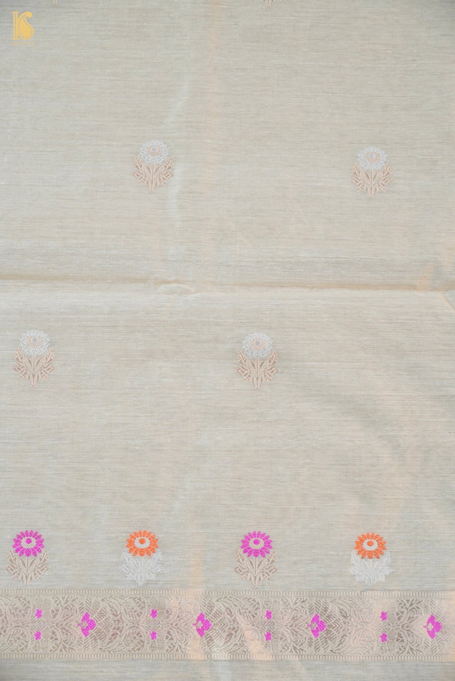 Moonga Silk Handloom Banarasi Suit Fabric