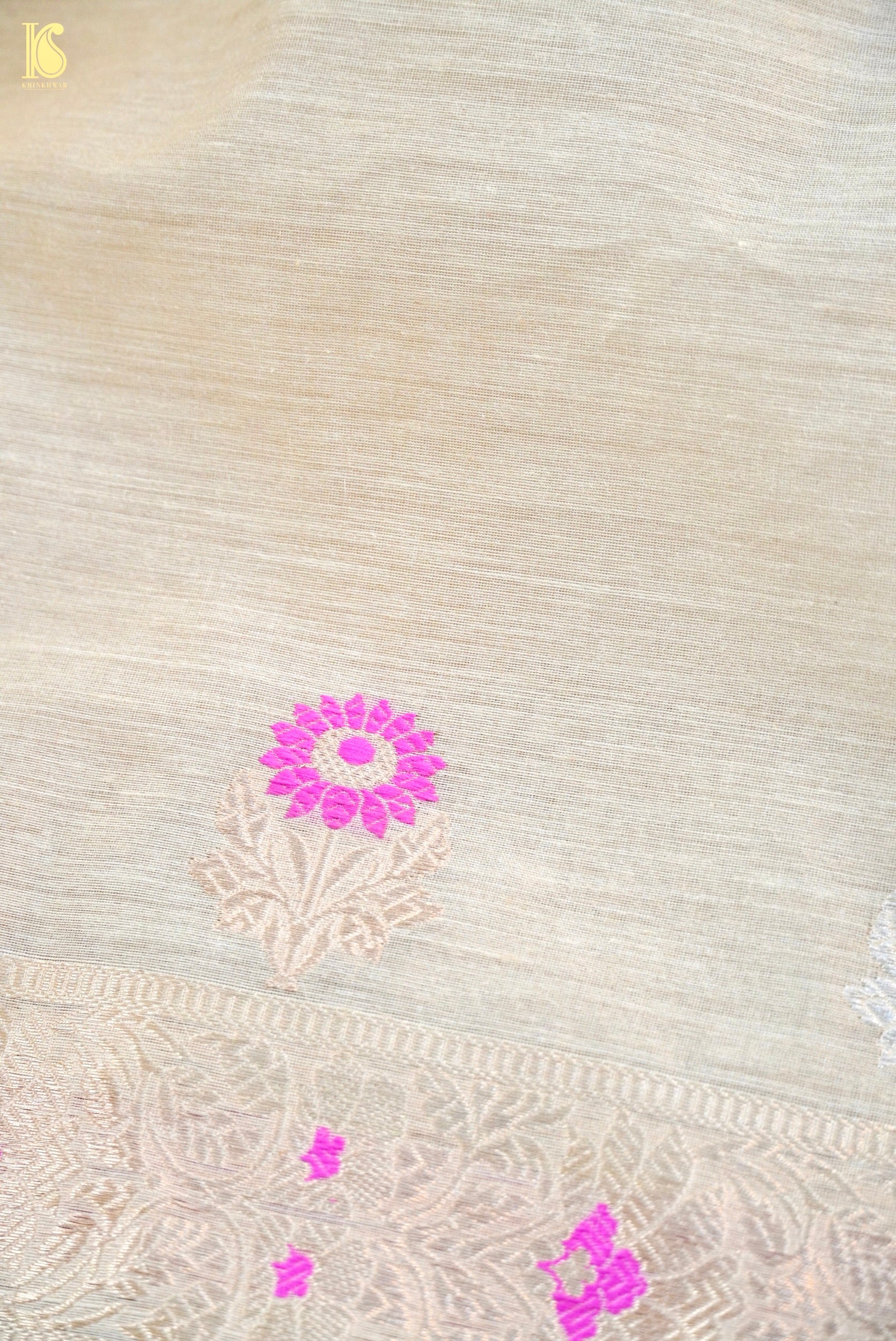Moonga Silk Handloom Banarasi Suit Fabric