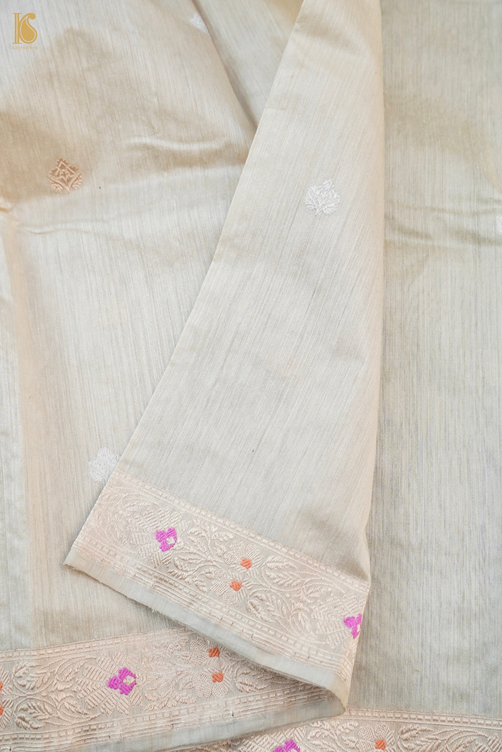 Moonga Silk Handloom Banarasi Suit Fabric