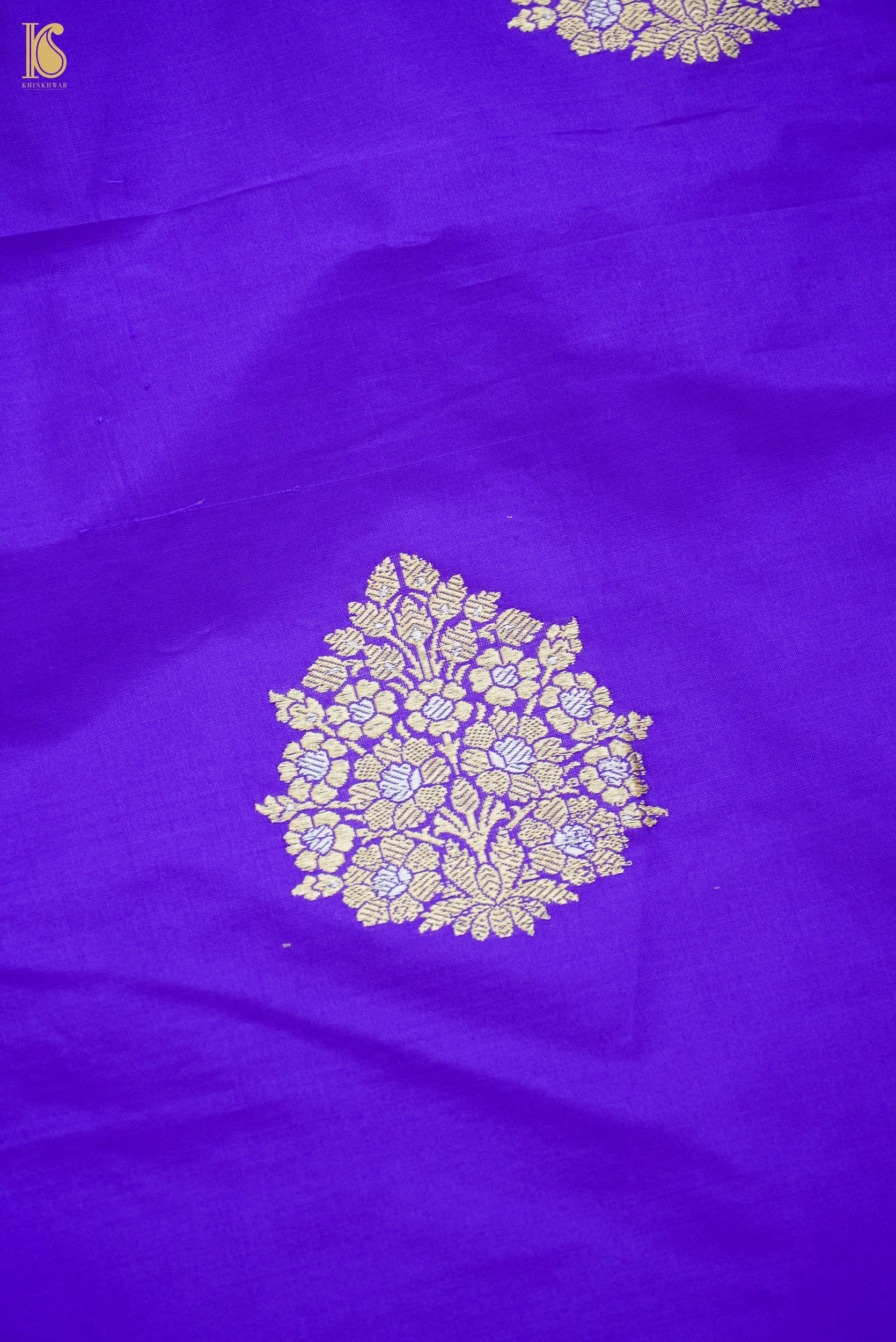 Handwoven Banarasi Katan Silk Suit Fabric Set