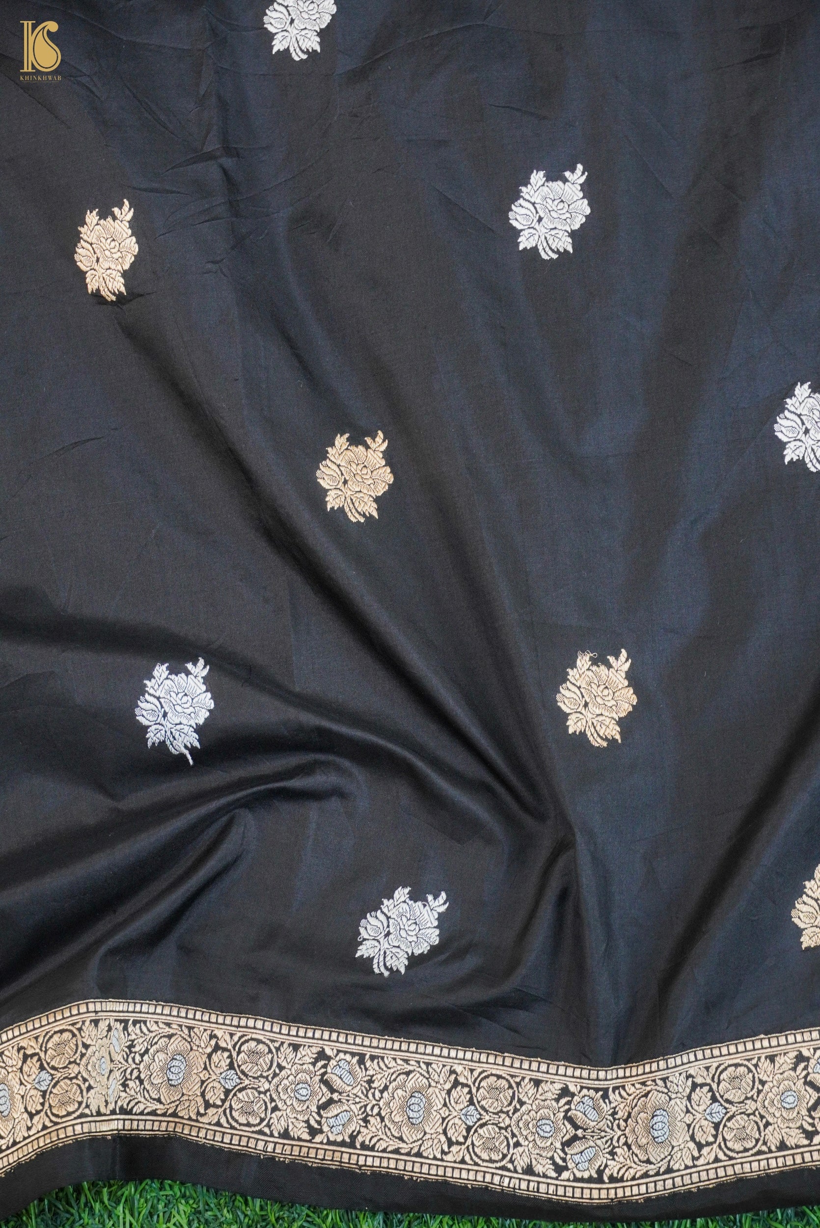 Handwoven Banarasi Katan Silk Suit Fabric Set