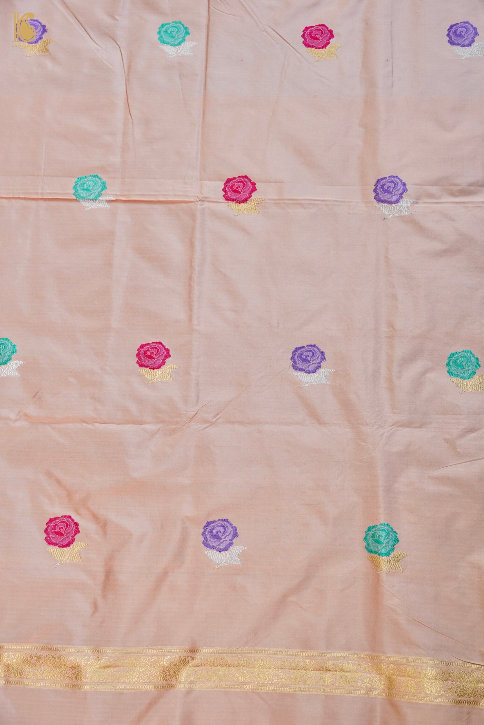 Handwoven Banarasi Katan Silk Suit Fabric Set