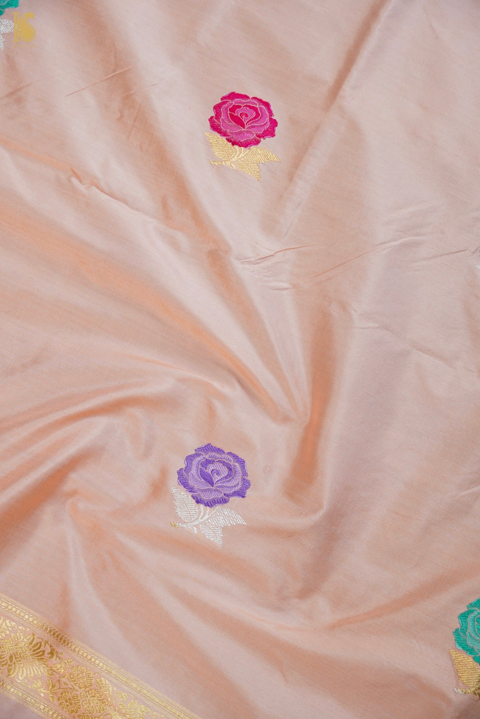Handwoven Banarasi Katan Silk Suit Fabric Set