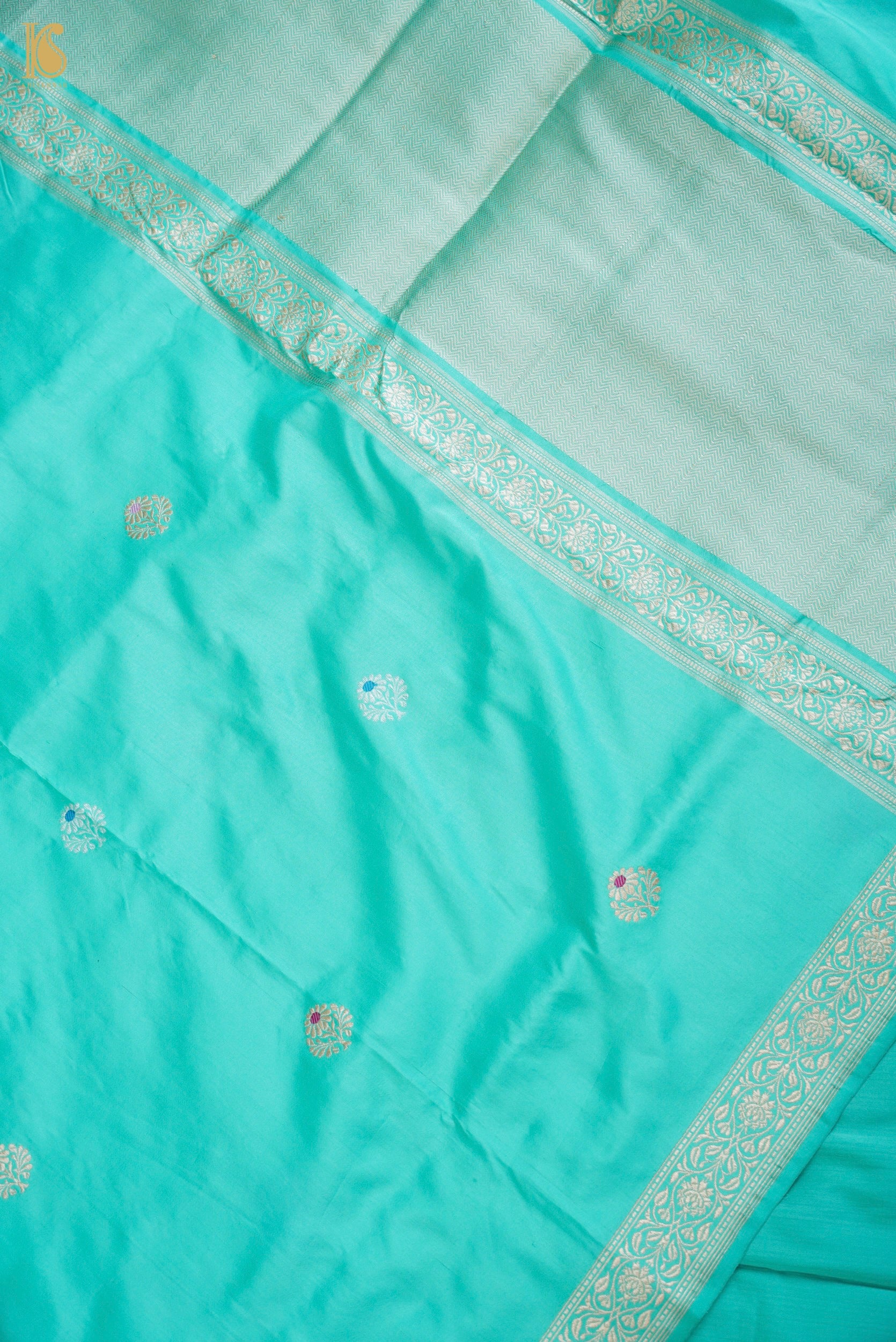 Handwoven Banarasi Katan Silk Suit Fabric Set