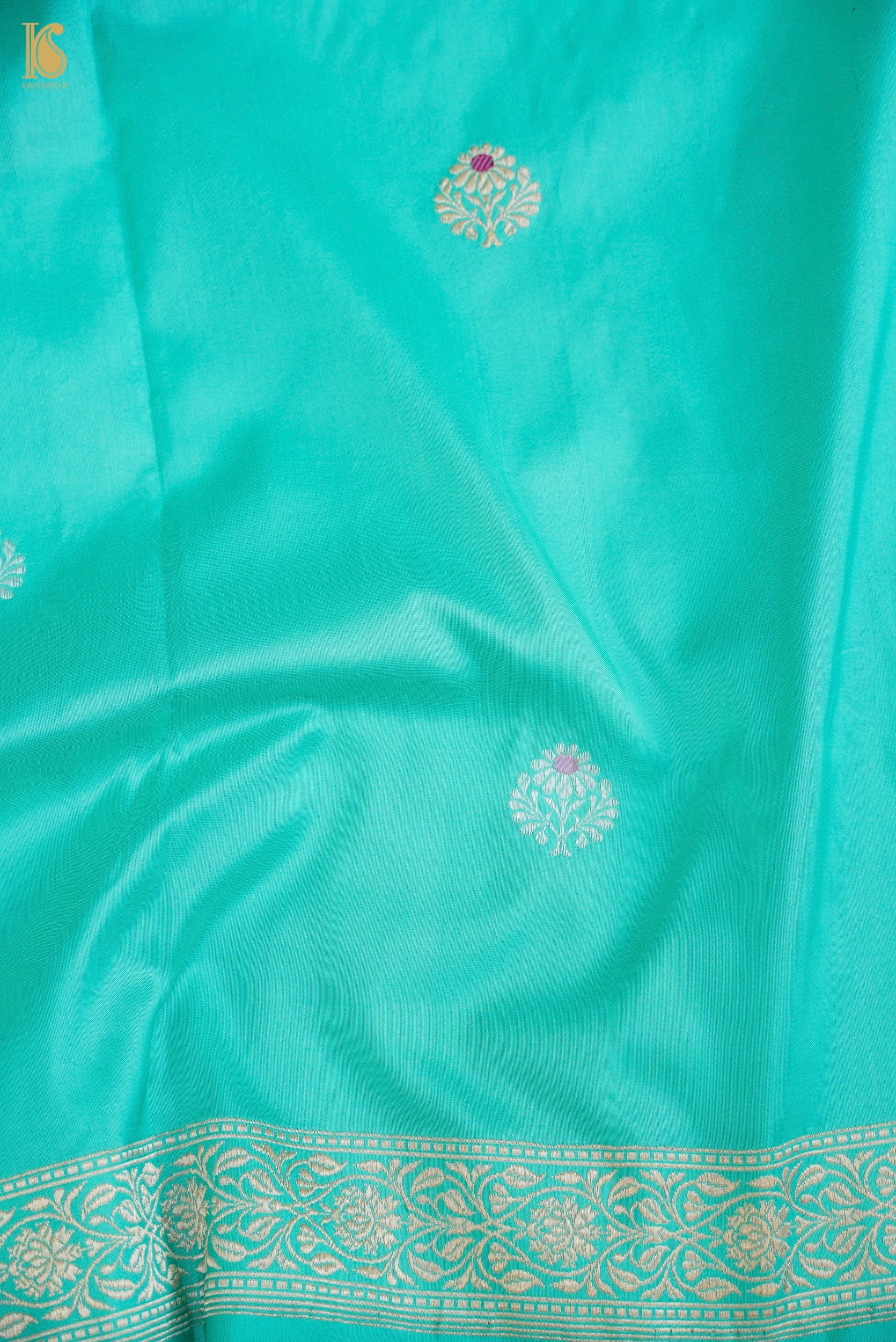 Handwoven Banarasi Katan Silk Suit Fabric Set